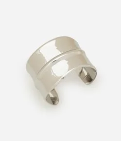 Bracelete Rígido Aberto com Detalhes