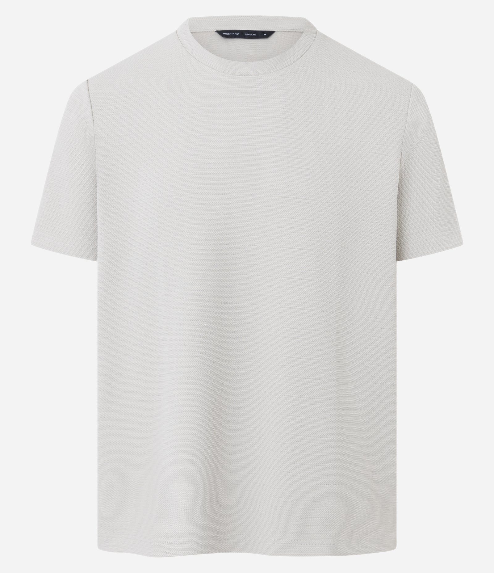 Camiseta Slim com Textura Bege 5