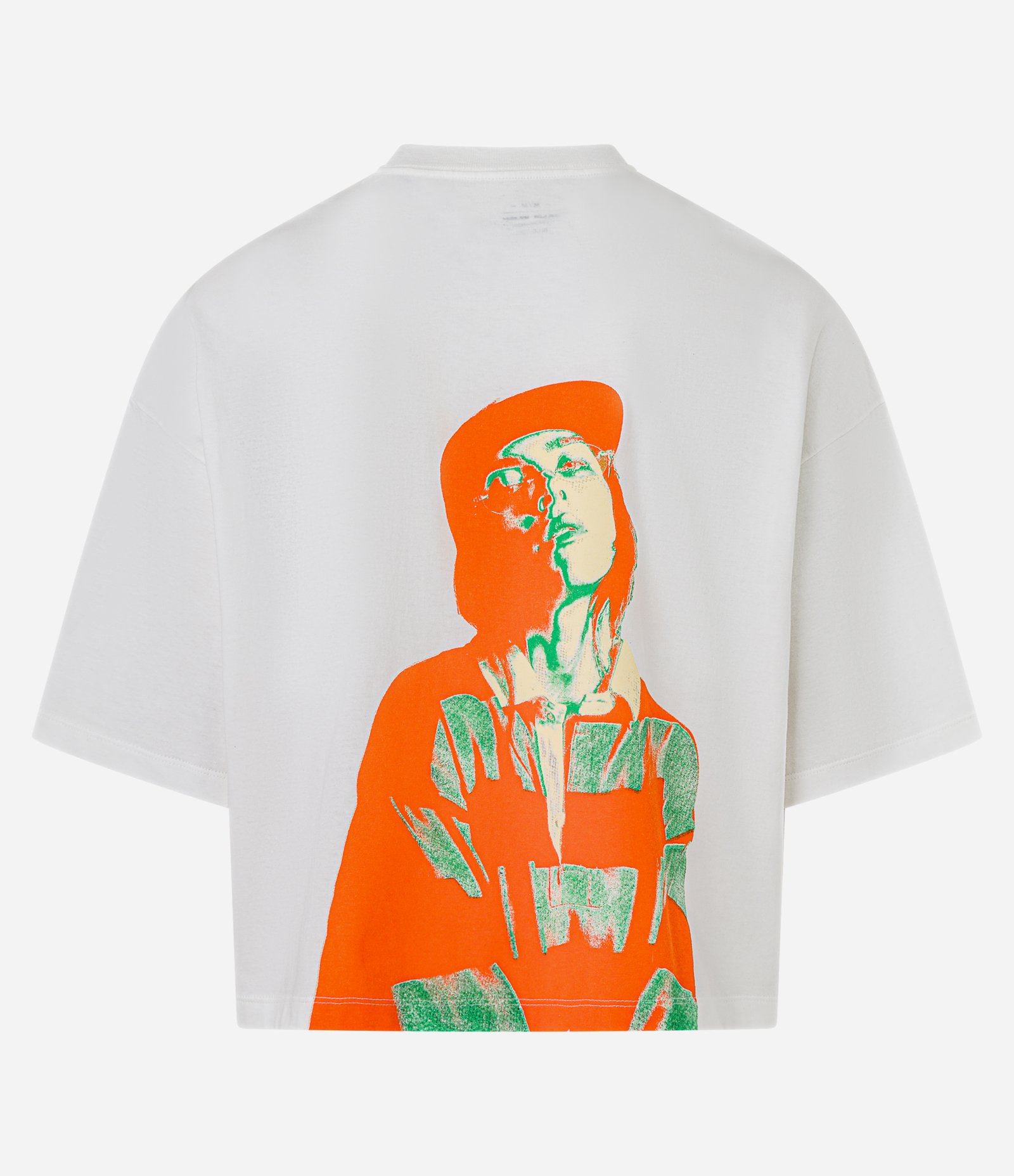 Camiseta Oversized em Algodão com Estampa Frente e Costas Billie Eilish Branco 10