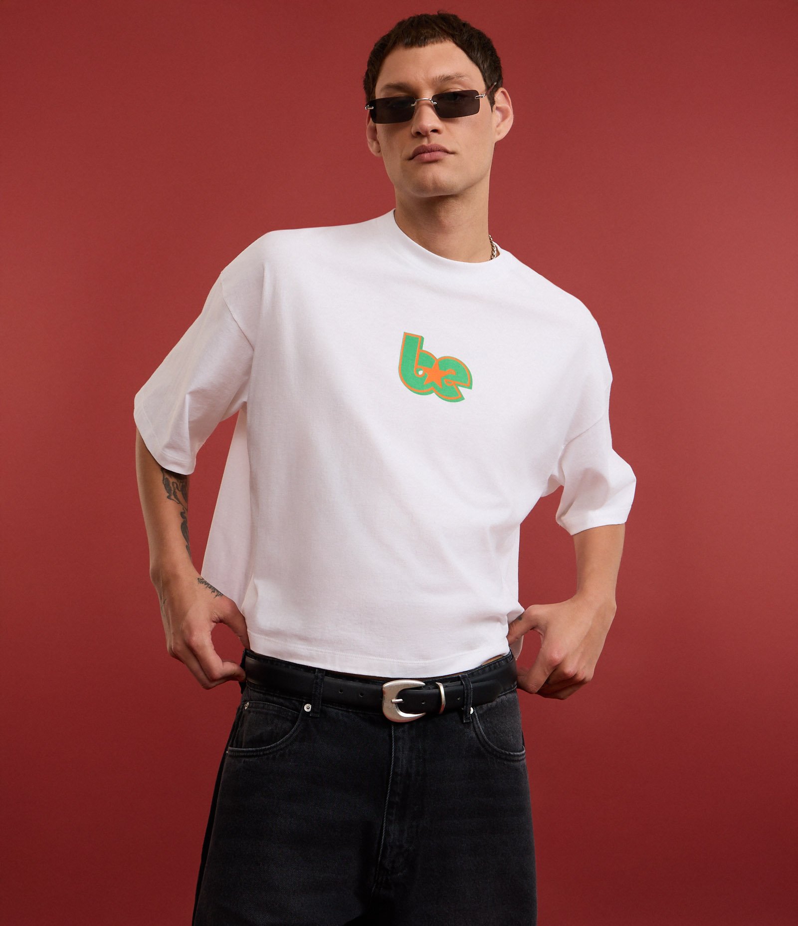 Camiseta Oversized em Algodão com Estampa Frente e Costas Billie Eilish Branco 3