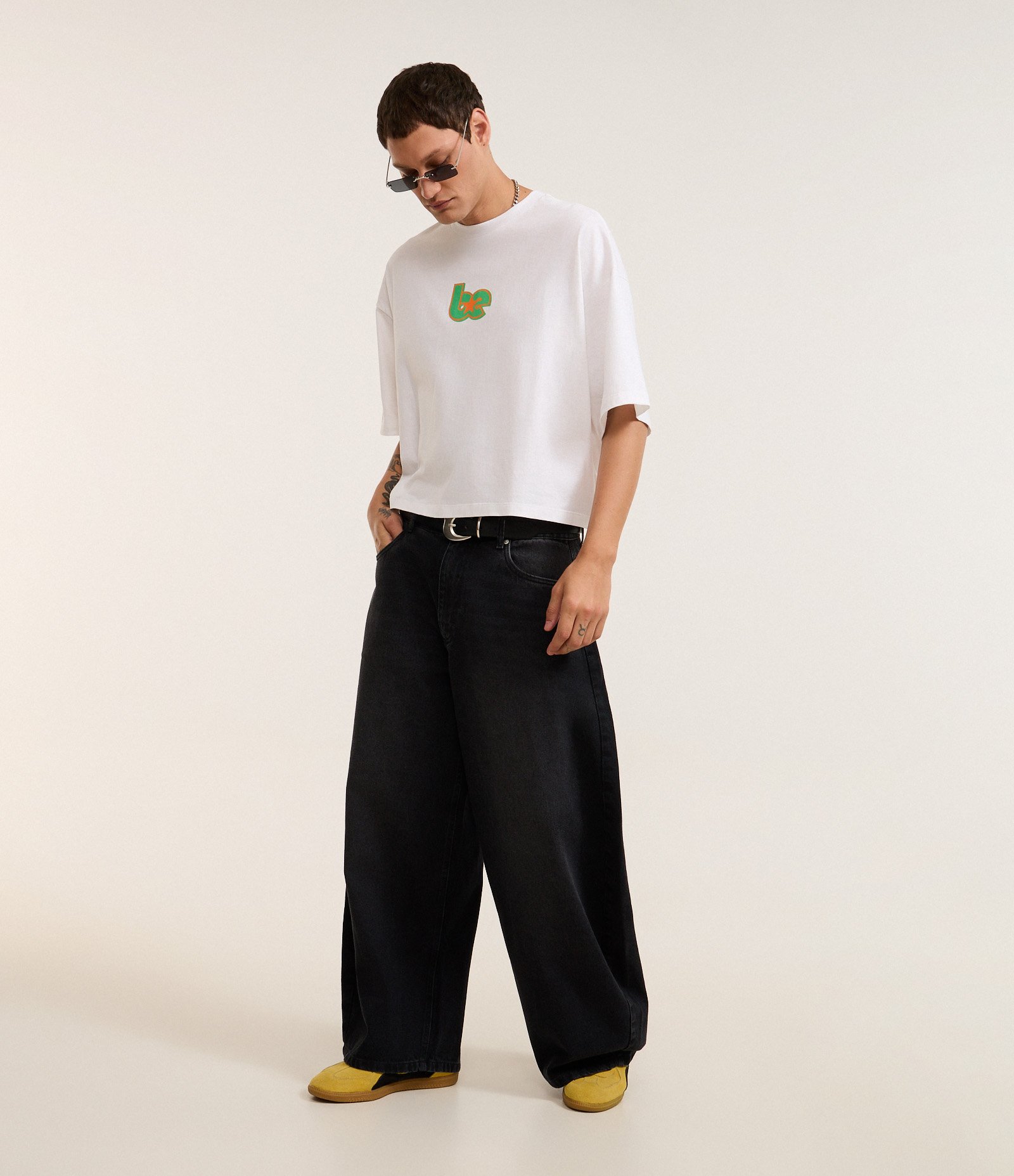 Camiseta Oversized em Algodão com Estampa Frente e Costas Billie Eilish Branco 5