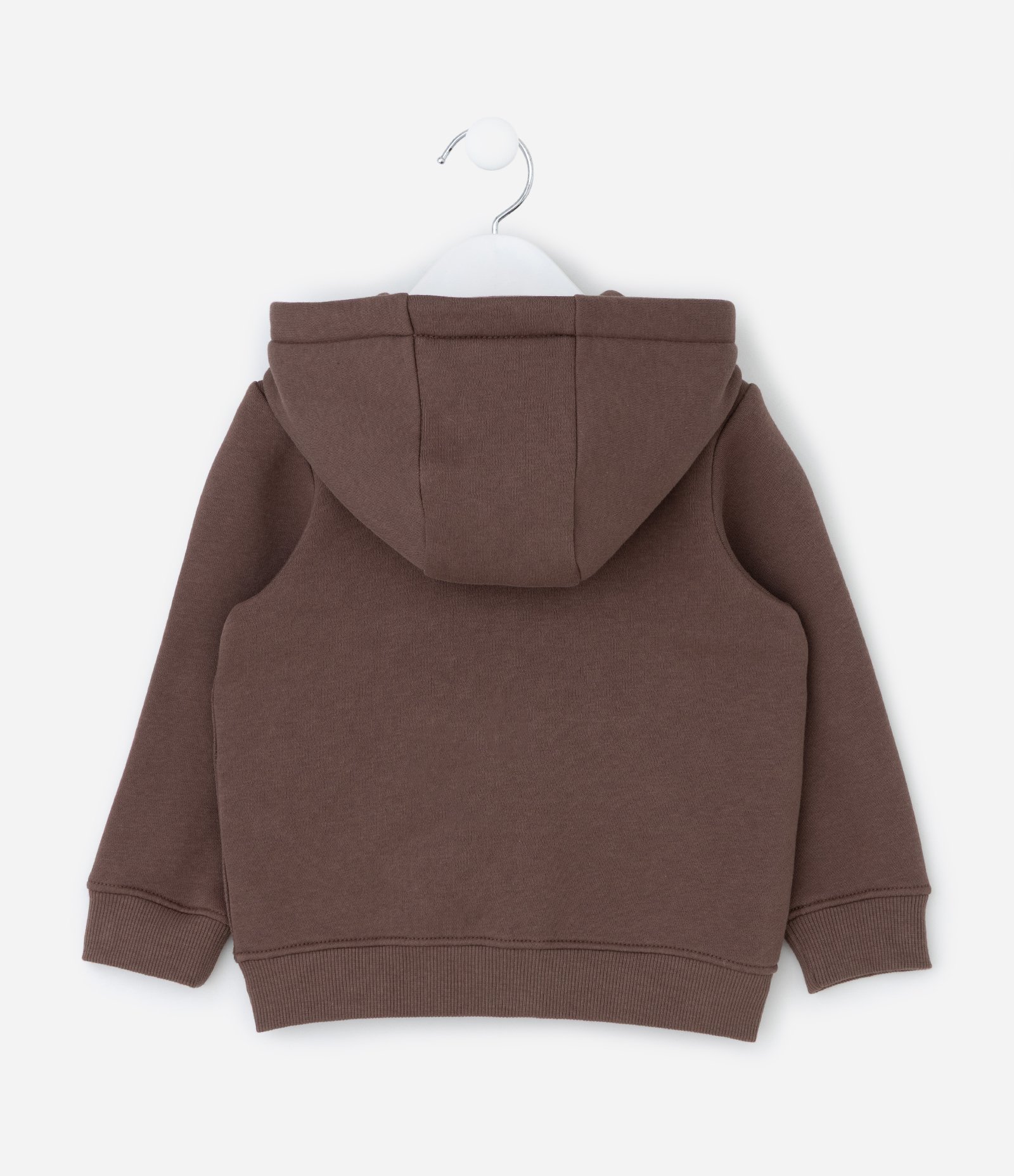 Jaqueta Infantil com Capuz e Bolsos - Tam 1 a 6 Anos Marrom 3