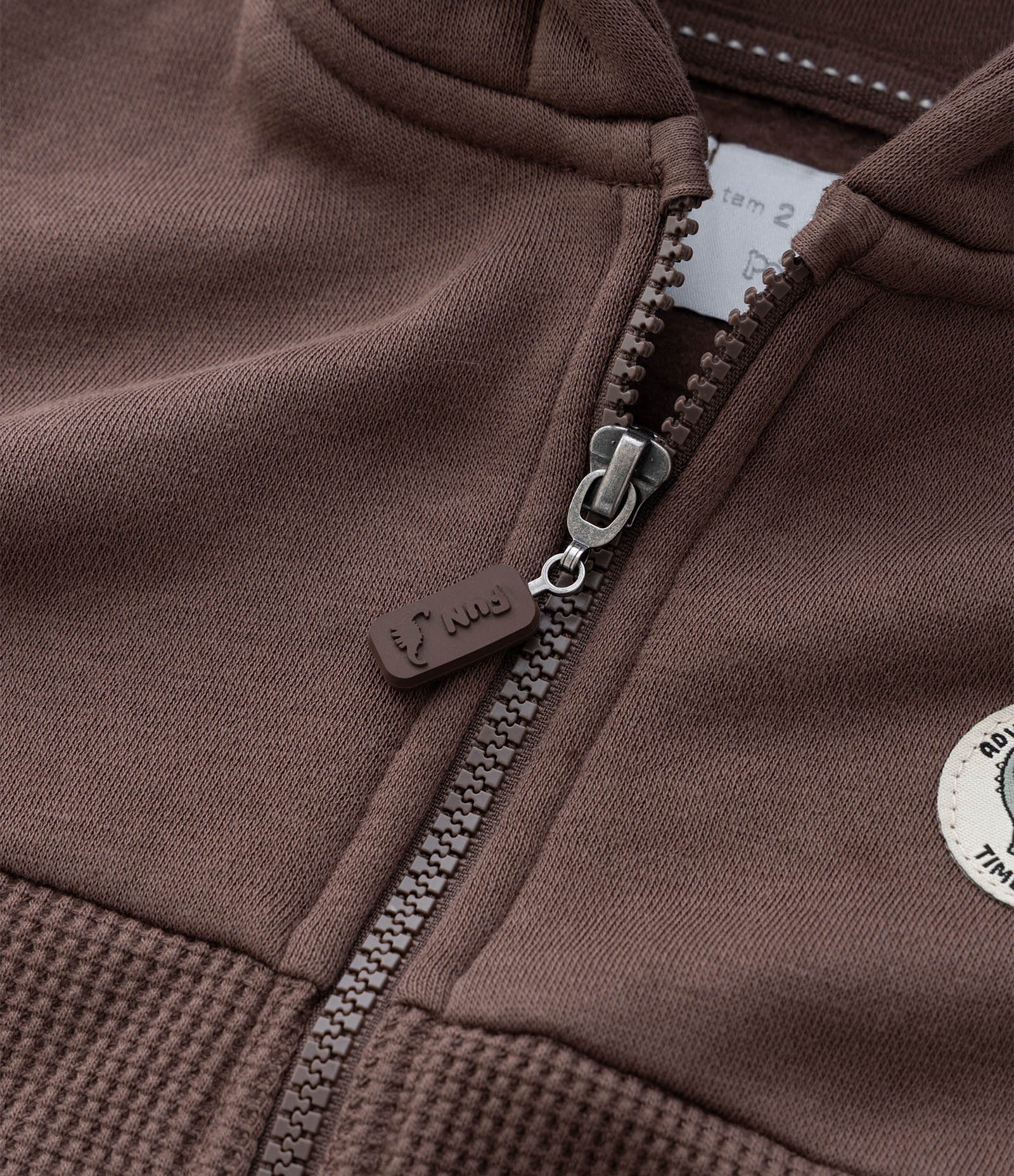 Jaqueta Infantil com Capuz e Bolsos - Tam 1 a 6 Anos Marrom 5