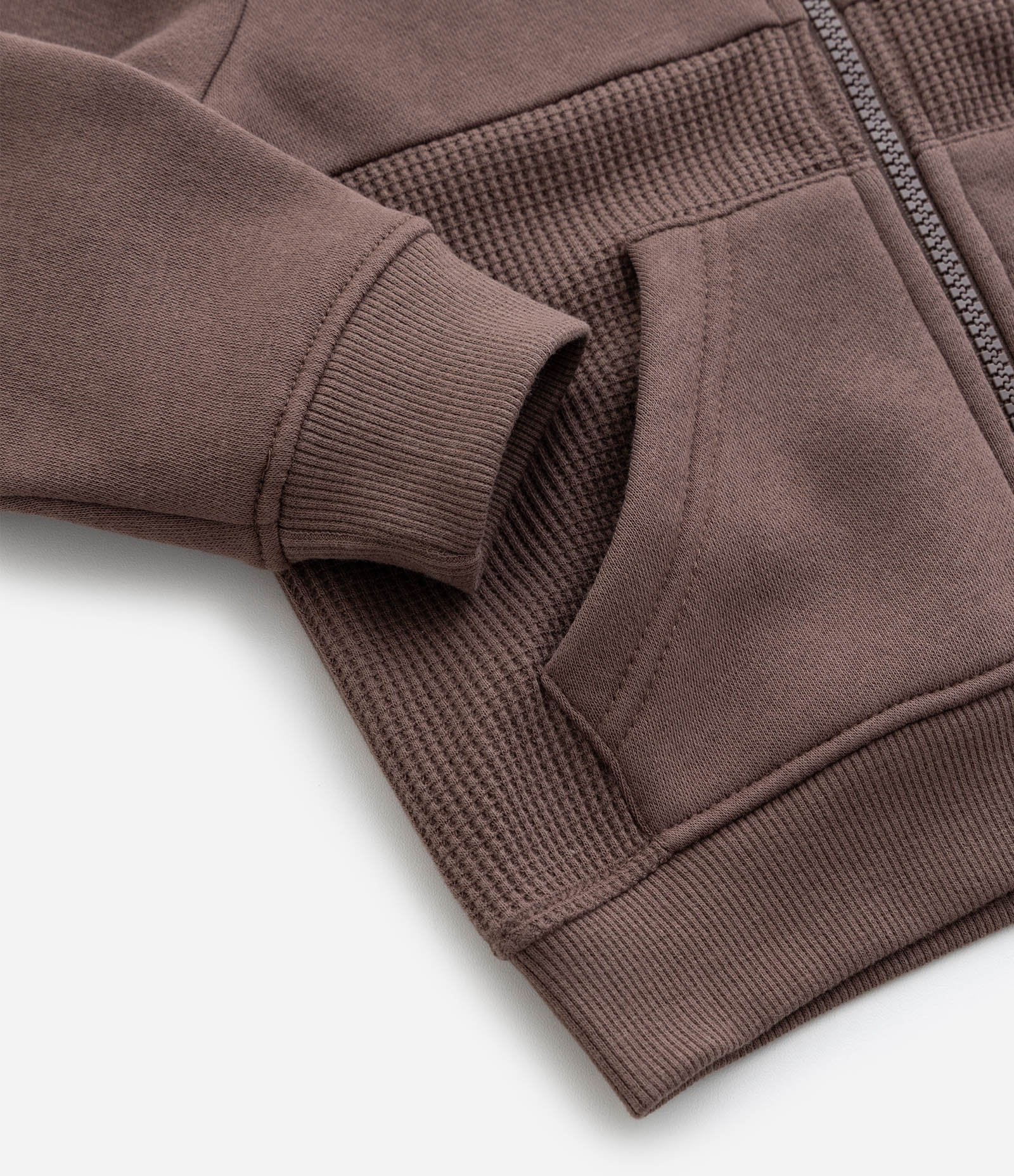 Jaqueta Infantil com Capuz e Bolsos - Tam 1 a 6 Anos Marrom 7