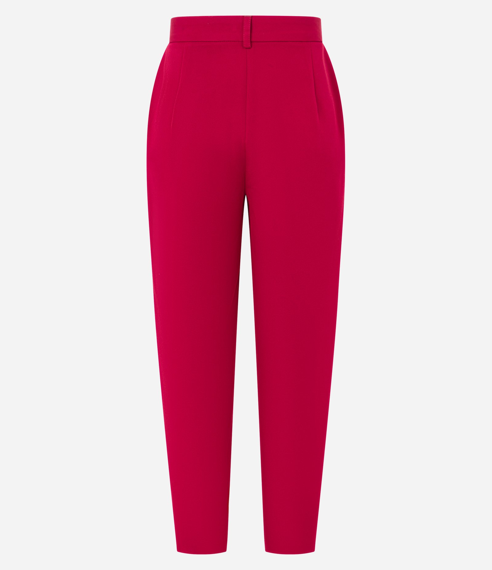 Calça Cenoura Alfaiataria com Pregas e Botões na Barra Vermelho 7