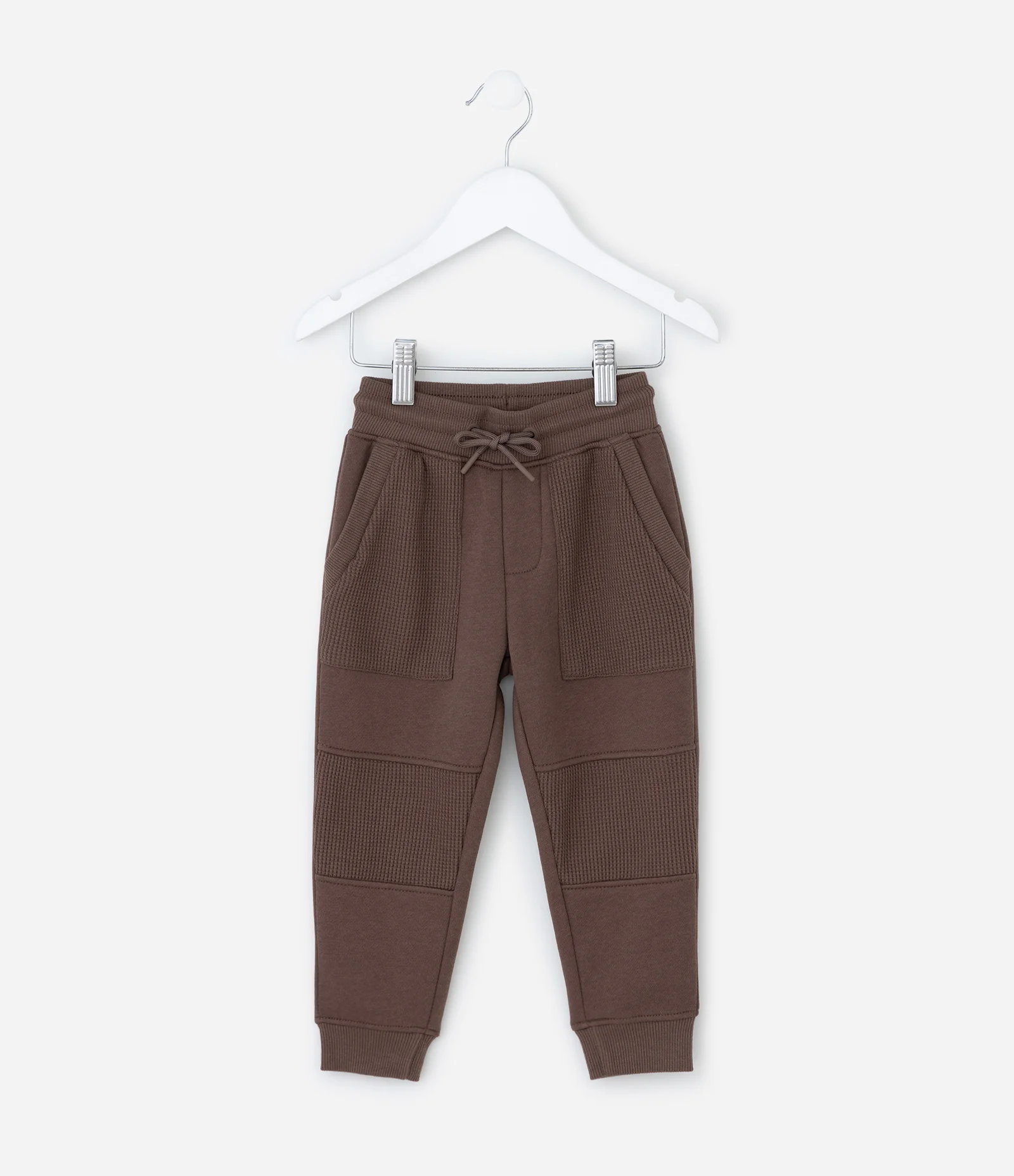 Calça Infantil com Recortes e Texturas - Tam 1 a 6 Anos Marrom 2