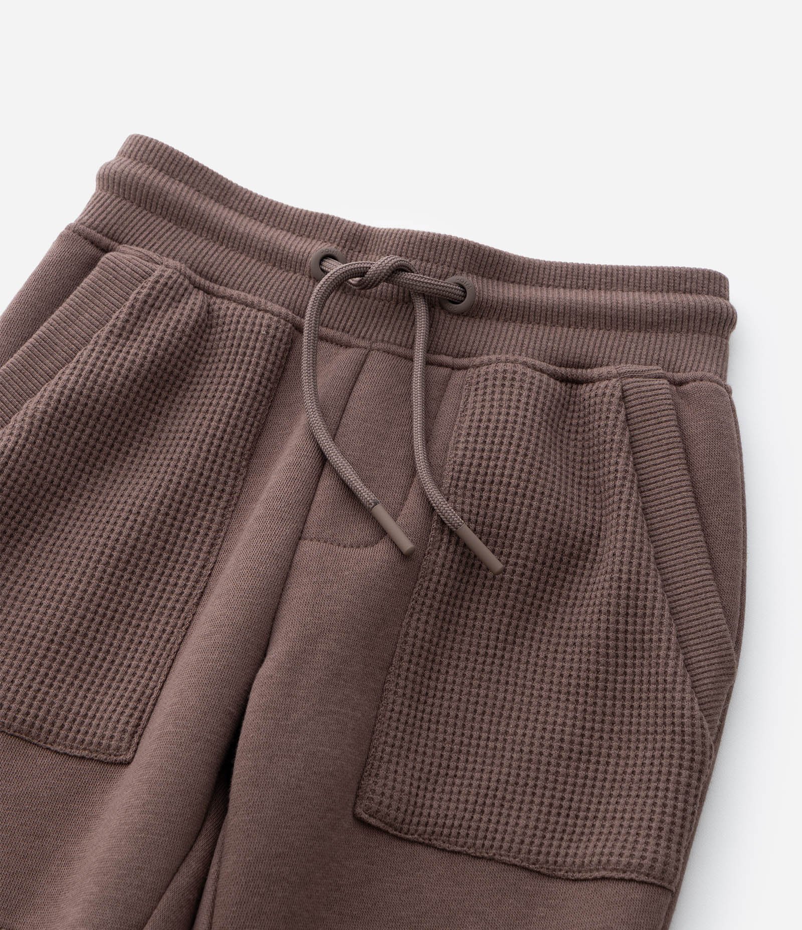 Calça Infantil com Recortes e Texturas - Tam 1 a 6 Anos Marrom 7