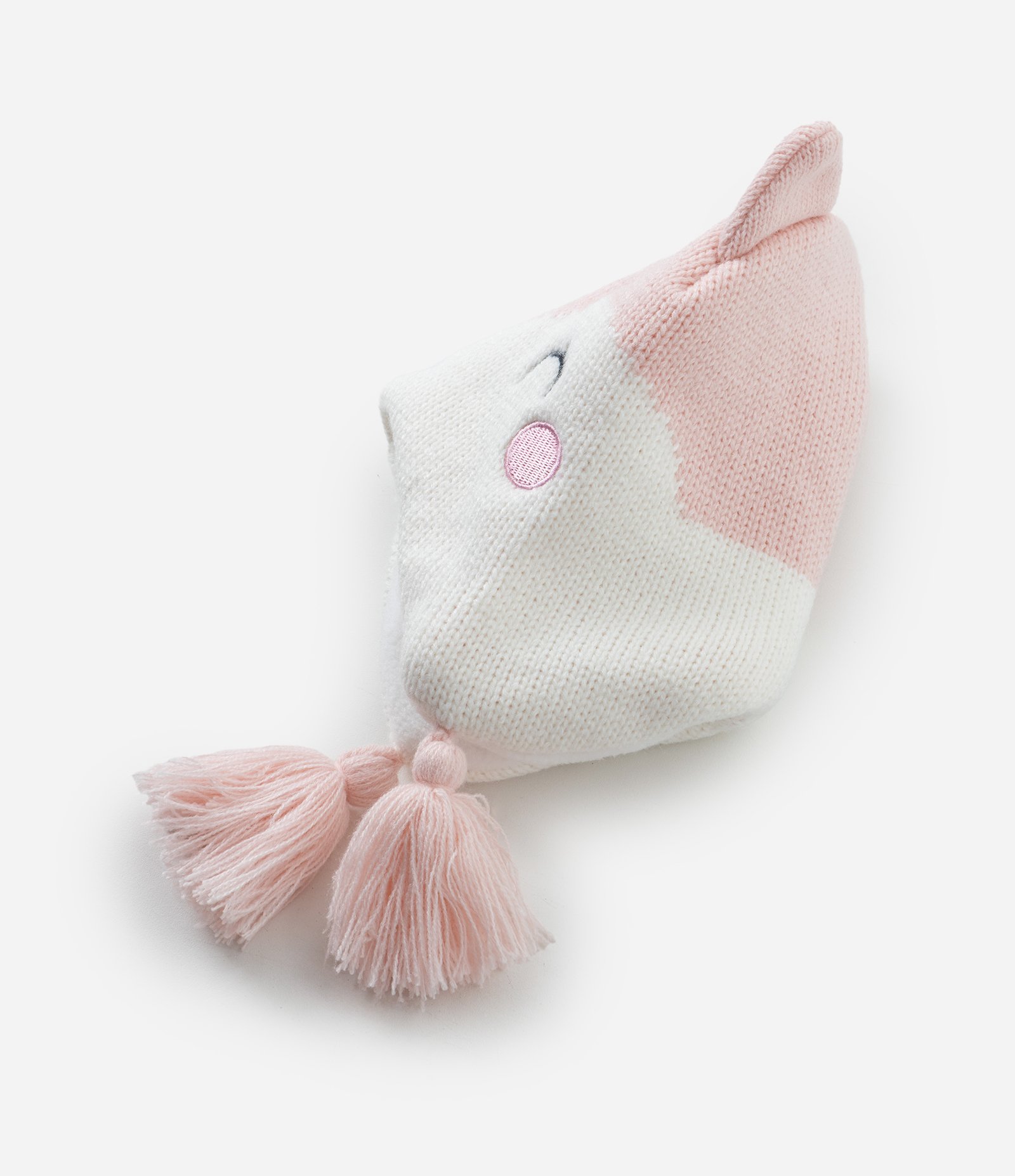 Conjunto Touca com Luvas com Carinha Bordado – Tam U Rosa Claro 6