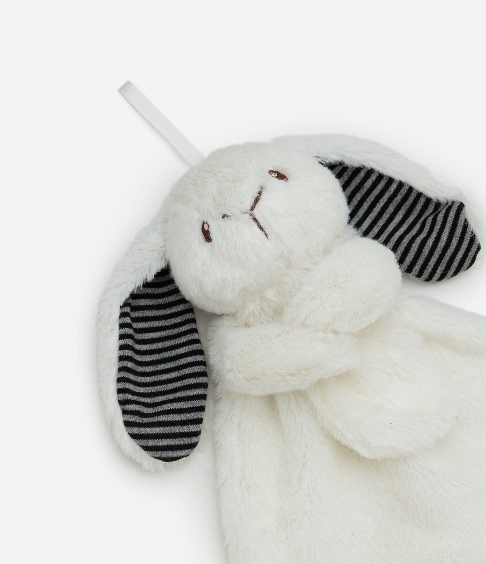 Naninha Infantil Plush com Carinha de Coelhinho – Tam U Branco 2