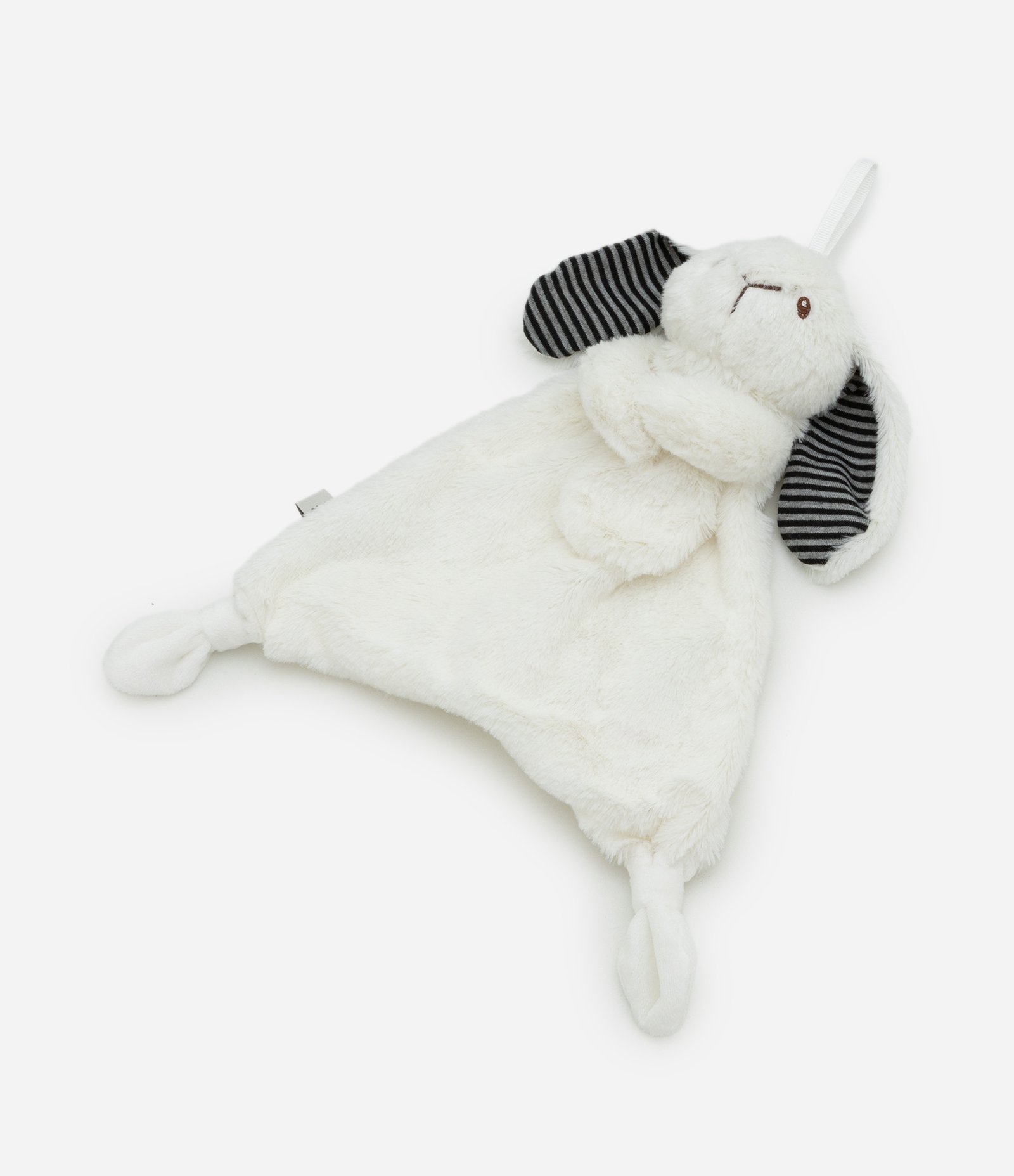 Naninha Infantil Plush com Carinha de Coelhinho – Tam U Branco 3