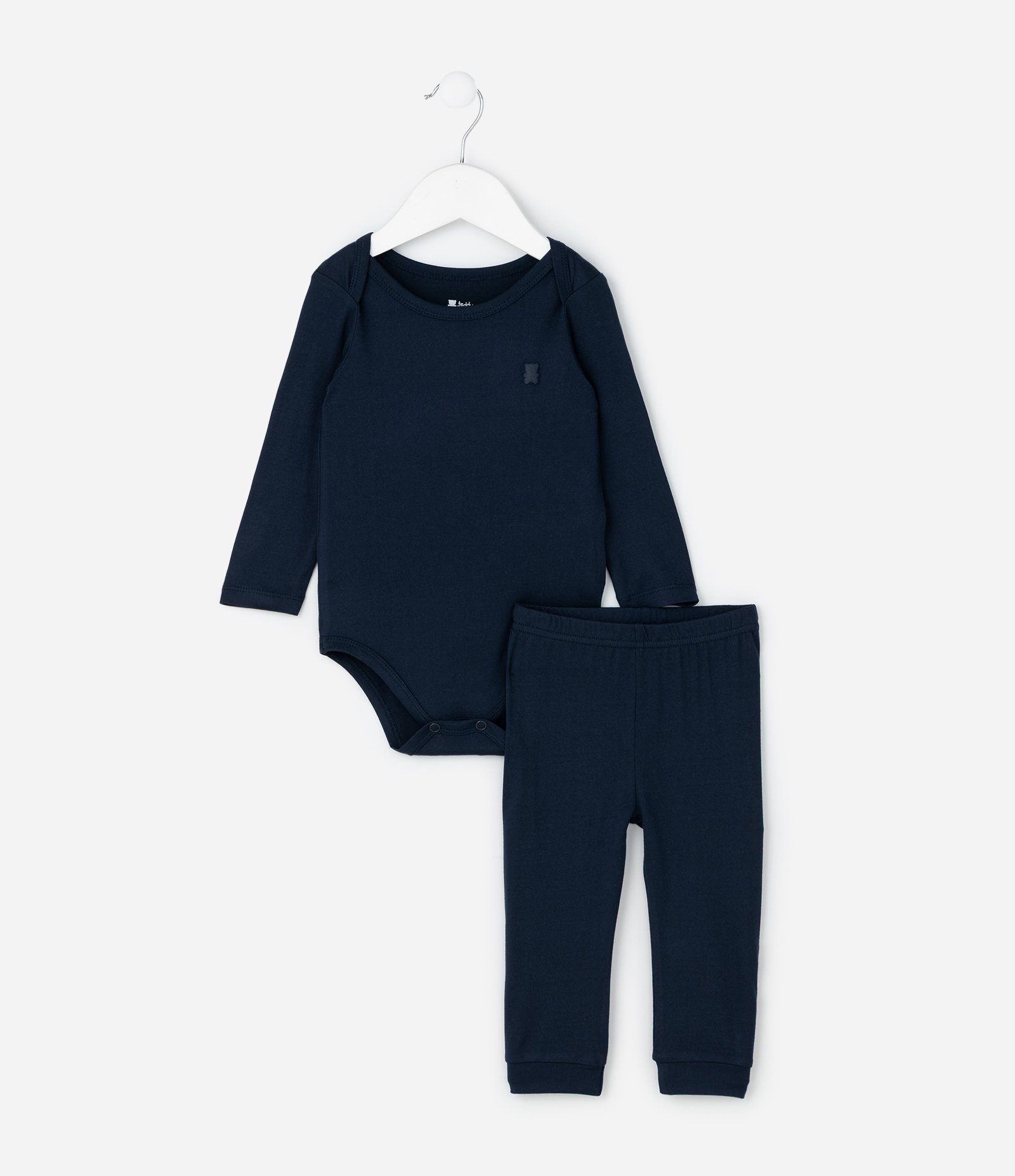 Conjunto Infantil Térmico Body e Calça – Tam 0 a 18 Meses Azul Marinho 1