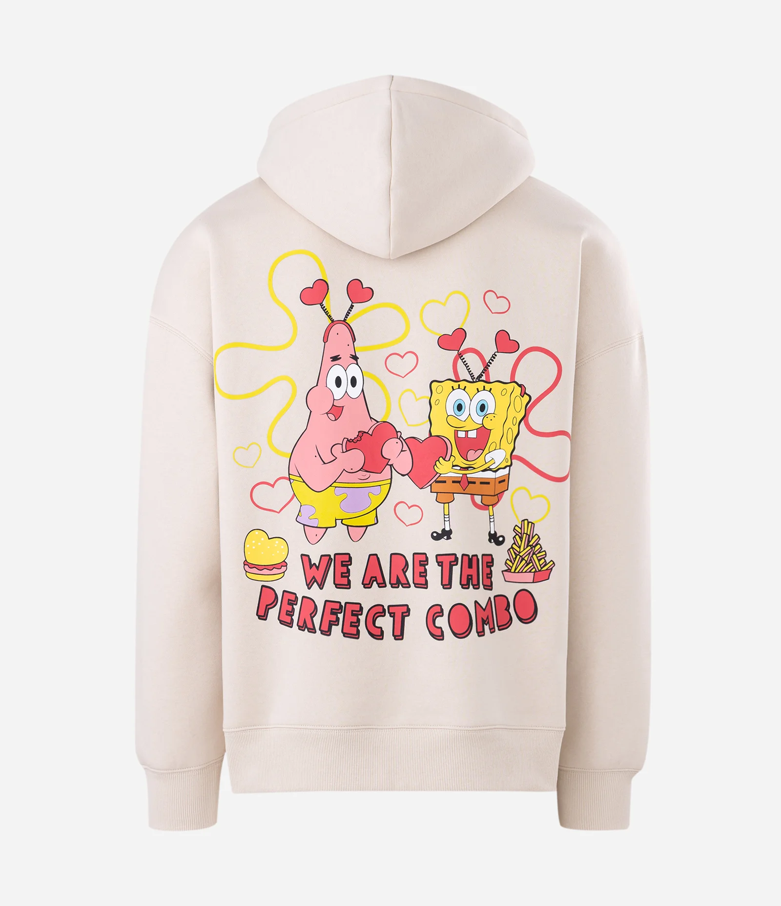 Blusão com Felpa do Bob Esponja e Patrick Bege 2