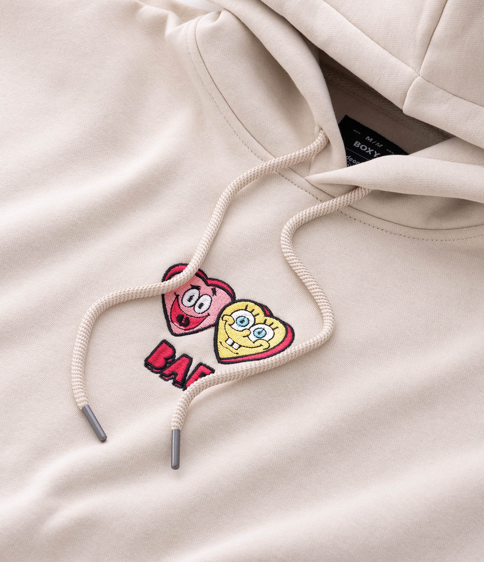 Blusão com Felpa do Bob Esponja e Patrick Bege 5