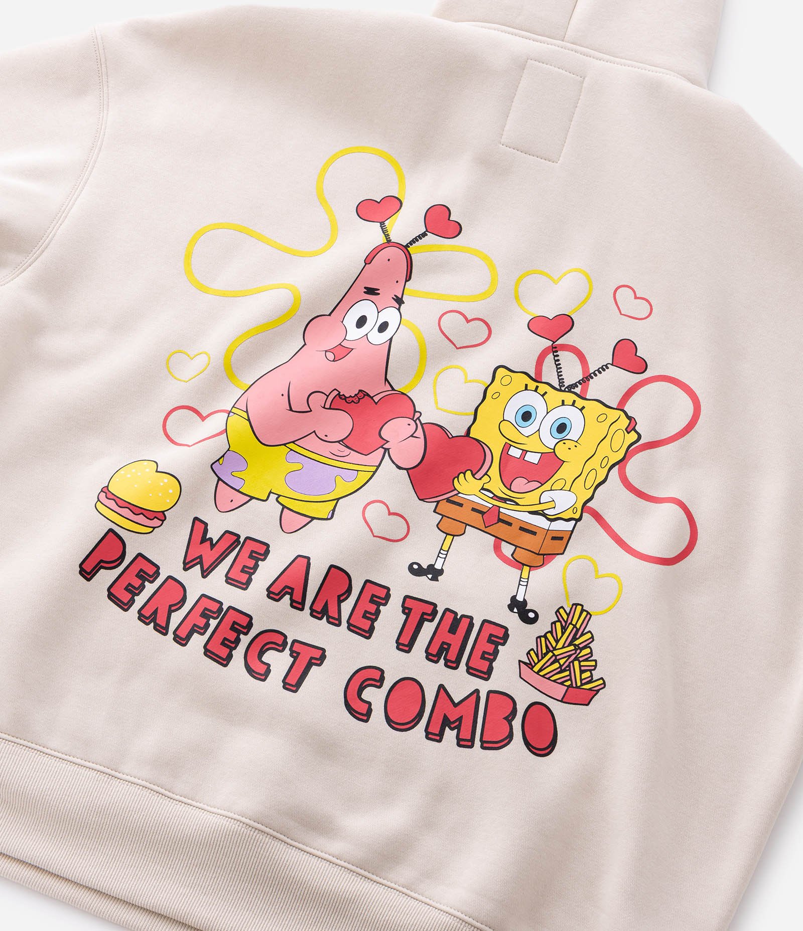Blusão com Felpa do Bob Esponja e Patrick Bege 8