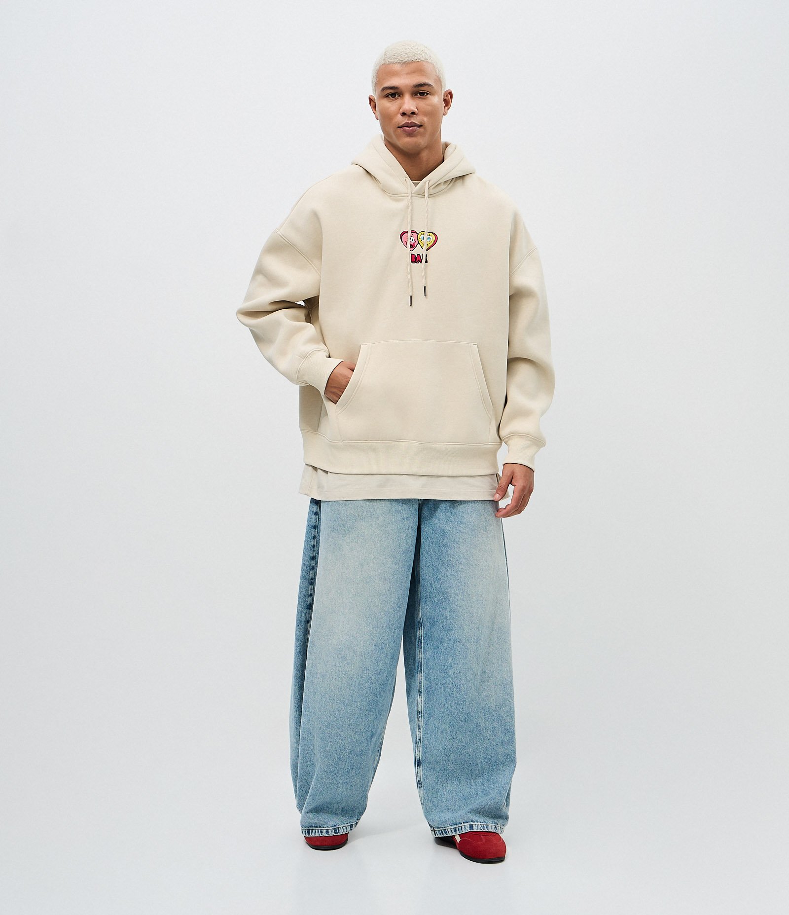 Blusão com Felpa do Bob Esponja e Patrick Bege 1