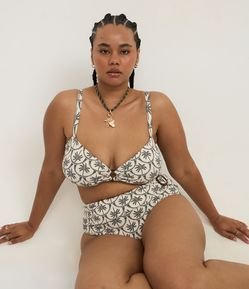 Biquíni Hot Pants com Estampa Coqueiros Curve & Plus Size