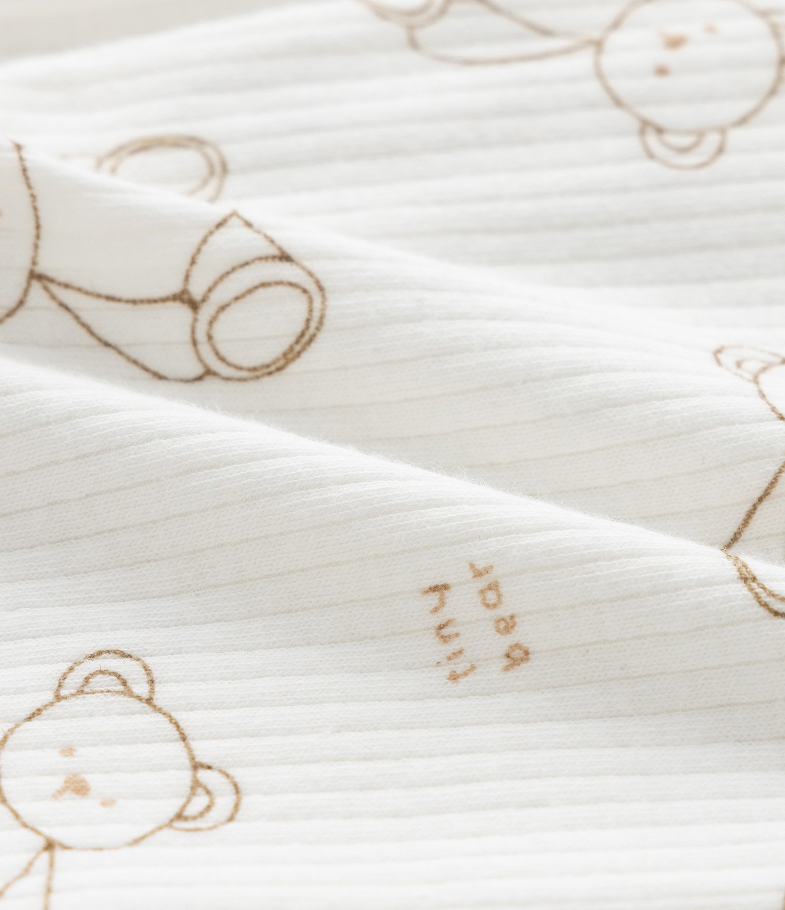 Macacão Infantil Canelado com Estampa de Ursinhos – Tam RN a 24 Meses Branco 5