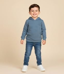 Casaco Infantil com Ícones Embossed e Capuz – Tam 1 a 6 Anos