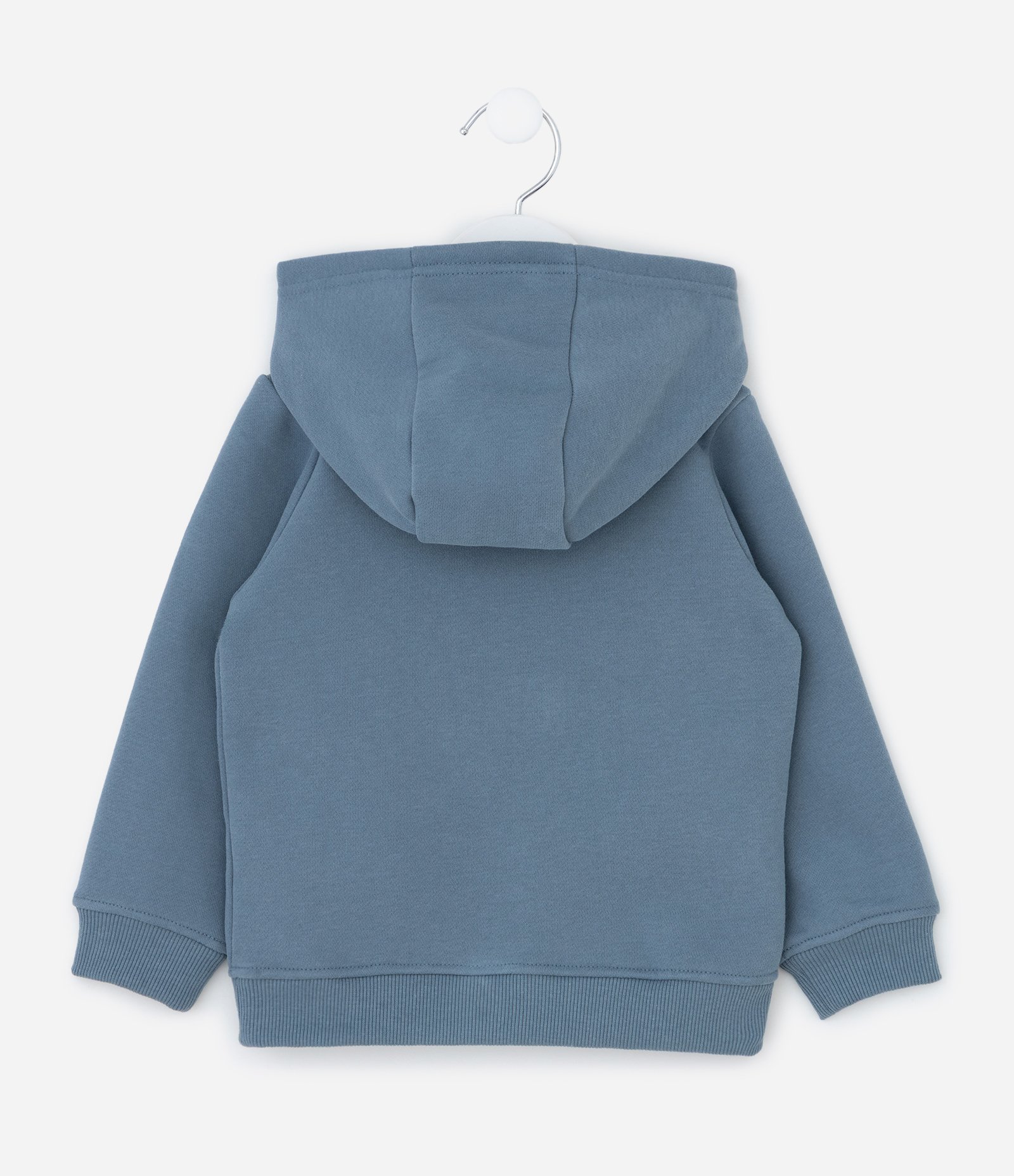 Casaco Infantil com Ícones Embossed e Capuz – Tam 1 a 6 Anos Azul Médio 2