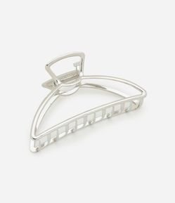 Piranha de Cabelo em Metal com Forma de Meia Lua Vazada