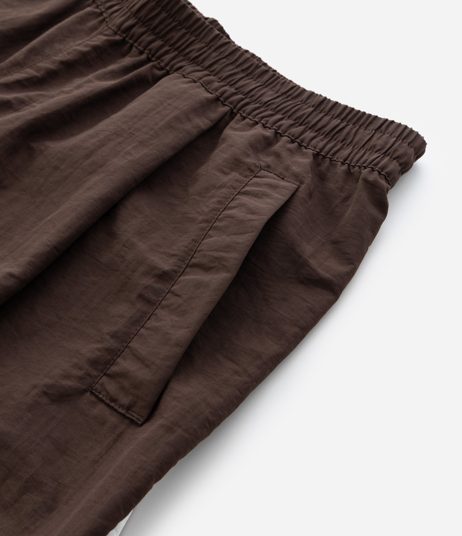 Calça em Poliamida Lisa com Listrar nas Laterais Marrom 5