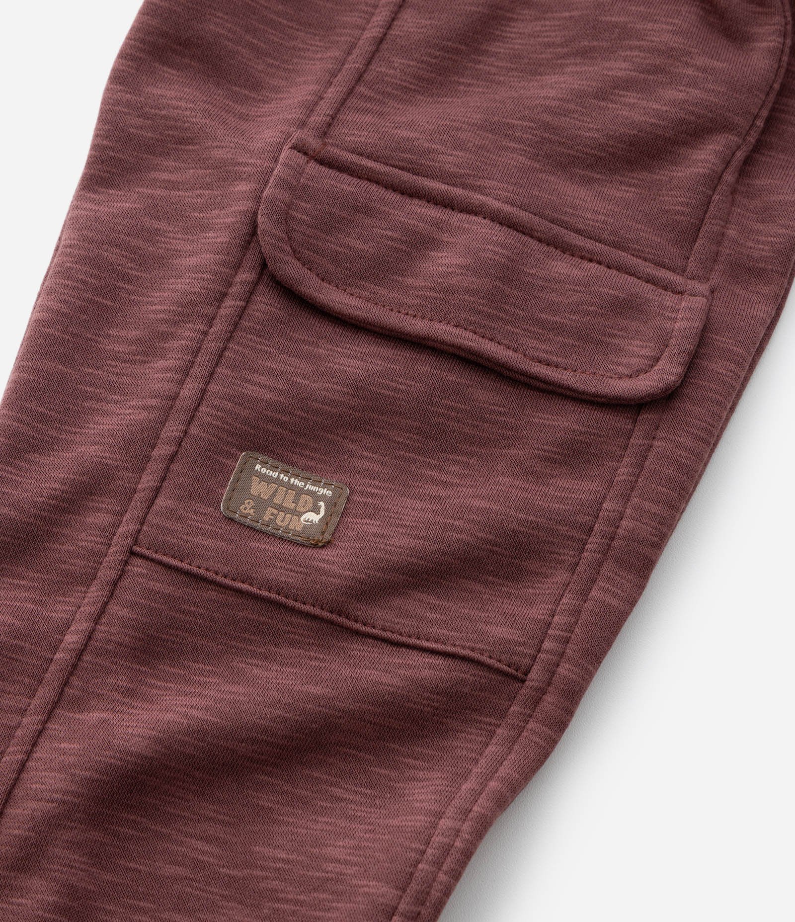 Calça Infantil em Moletom com Bolsos Cargo – Tam 1 a 5/6 Anos Vinho 5