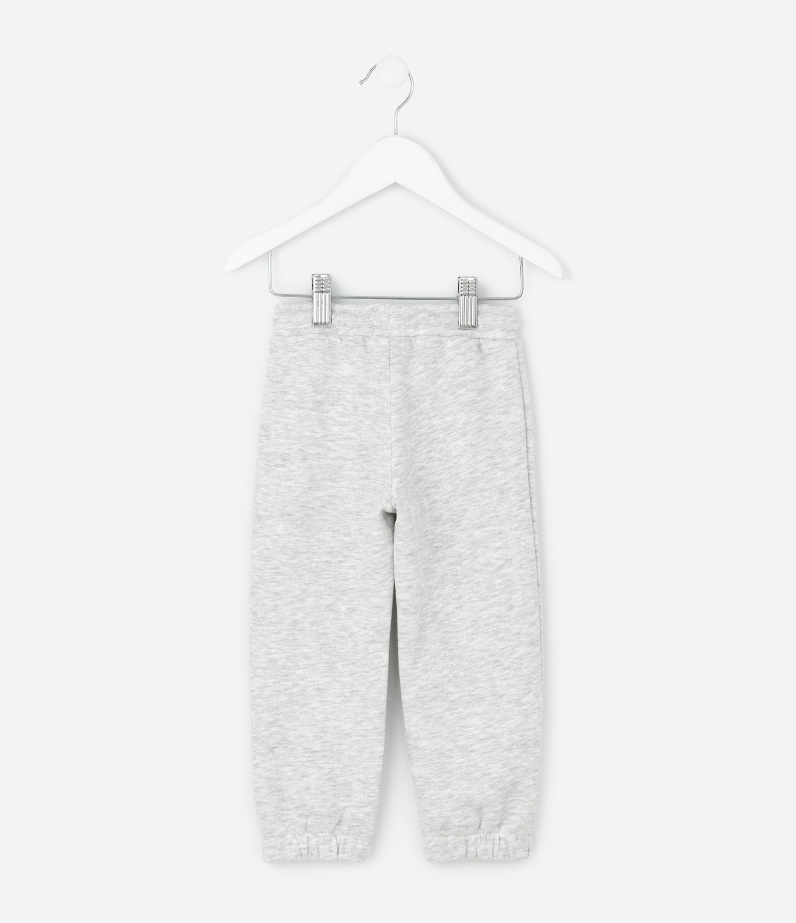 Calça Infantil em Moletom com Bolso Embutido – Tam 1 a 5/6 Anos Cinza Claro 2