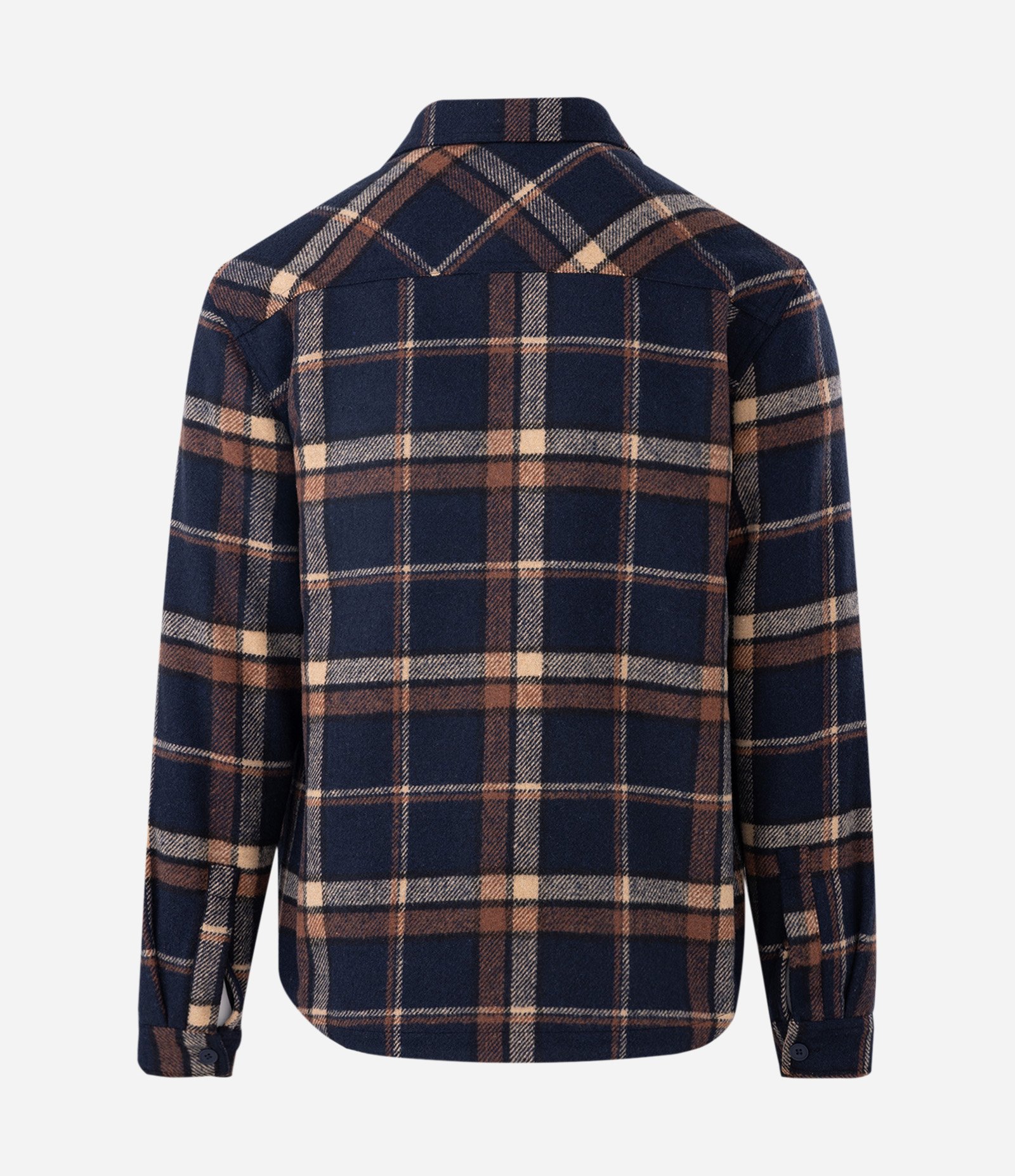 Jaqueta Trucker em Flanela com Estampa Xadrez e Sherpa Azul 6