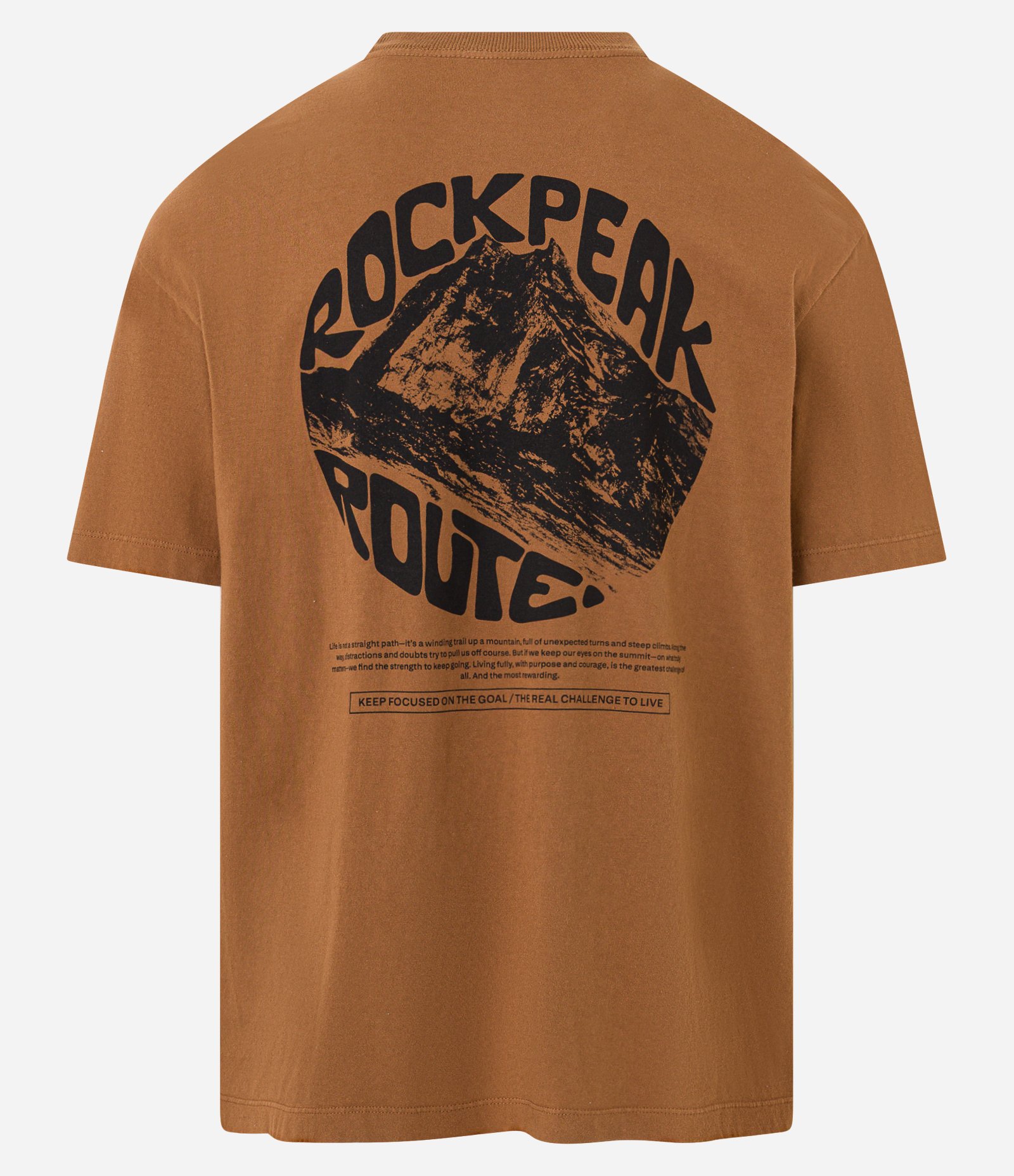 Camiseta Relaxed em Malhão com Estampa Lettering Marrom 6