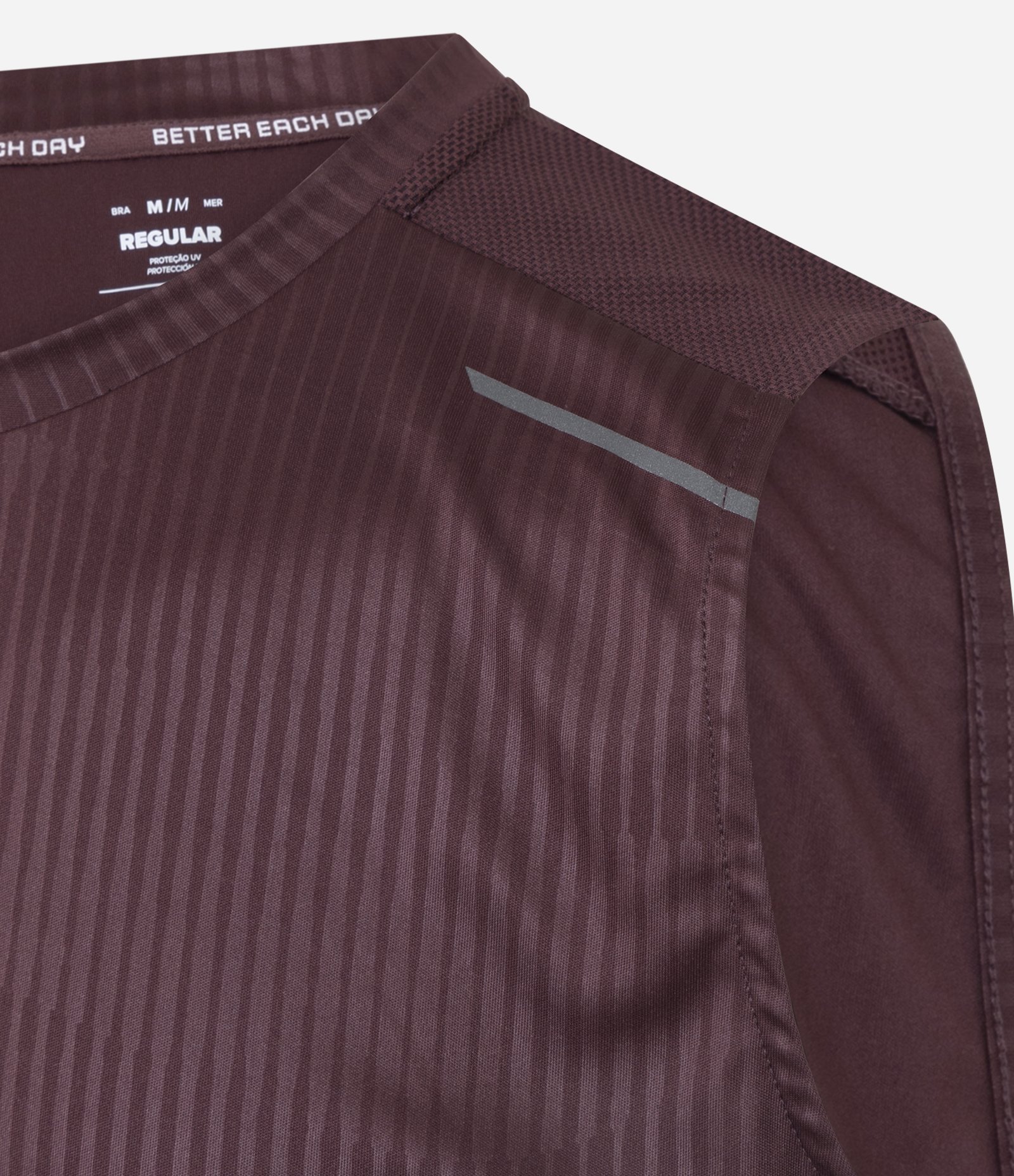 Regata Esportiva Regular com Tecnologia Dry Bordô 7