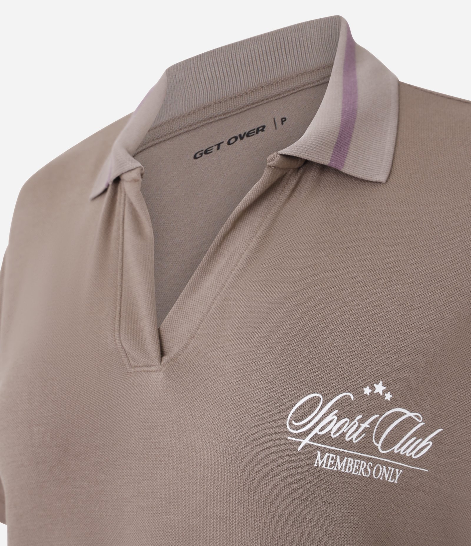 Camiseta Polo Oversized Esportiva com Manga Curta Marrom 2