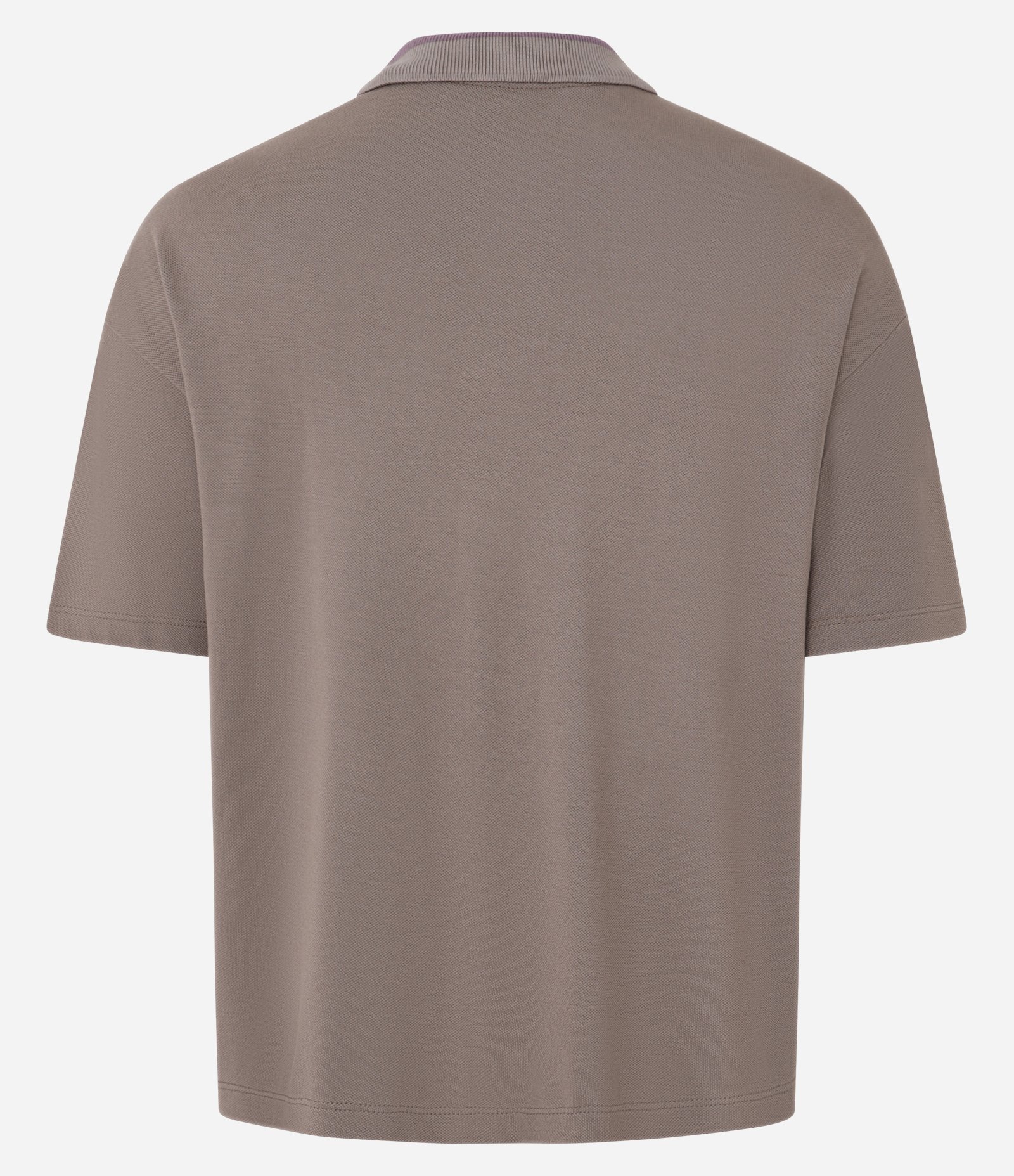 Camiseta Polo Oversized Esportiva com Manga Curta Marrom 3