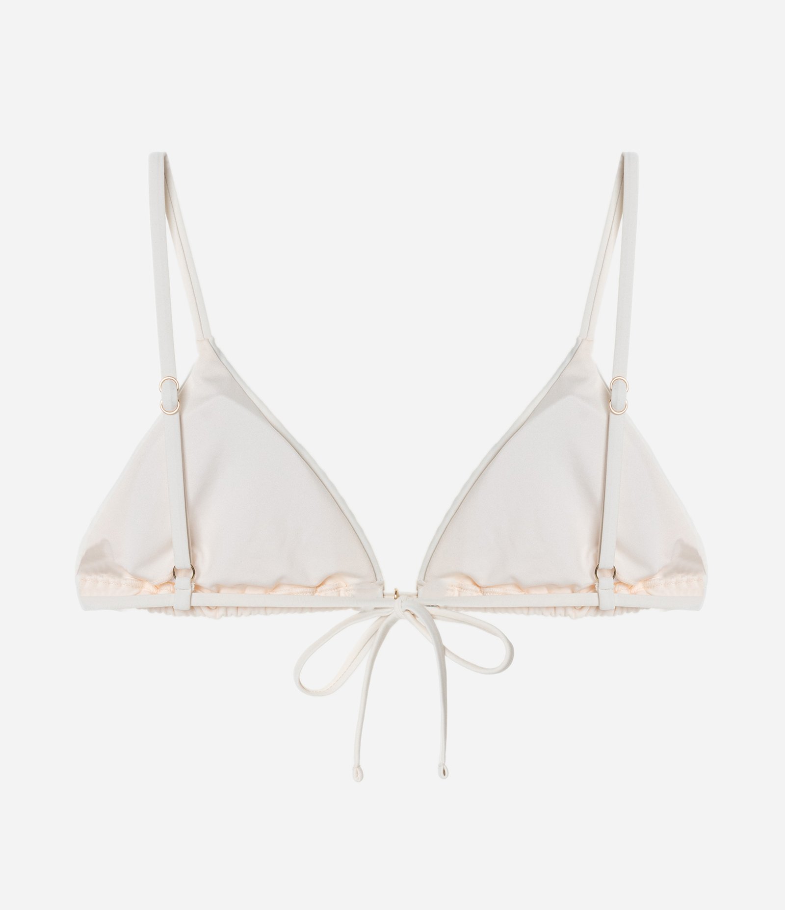 Biquíni Top Cortininha em Microfibra com Bordado de Ondas Creme 2