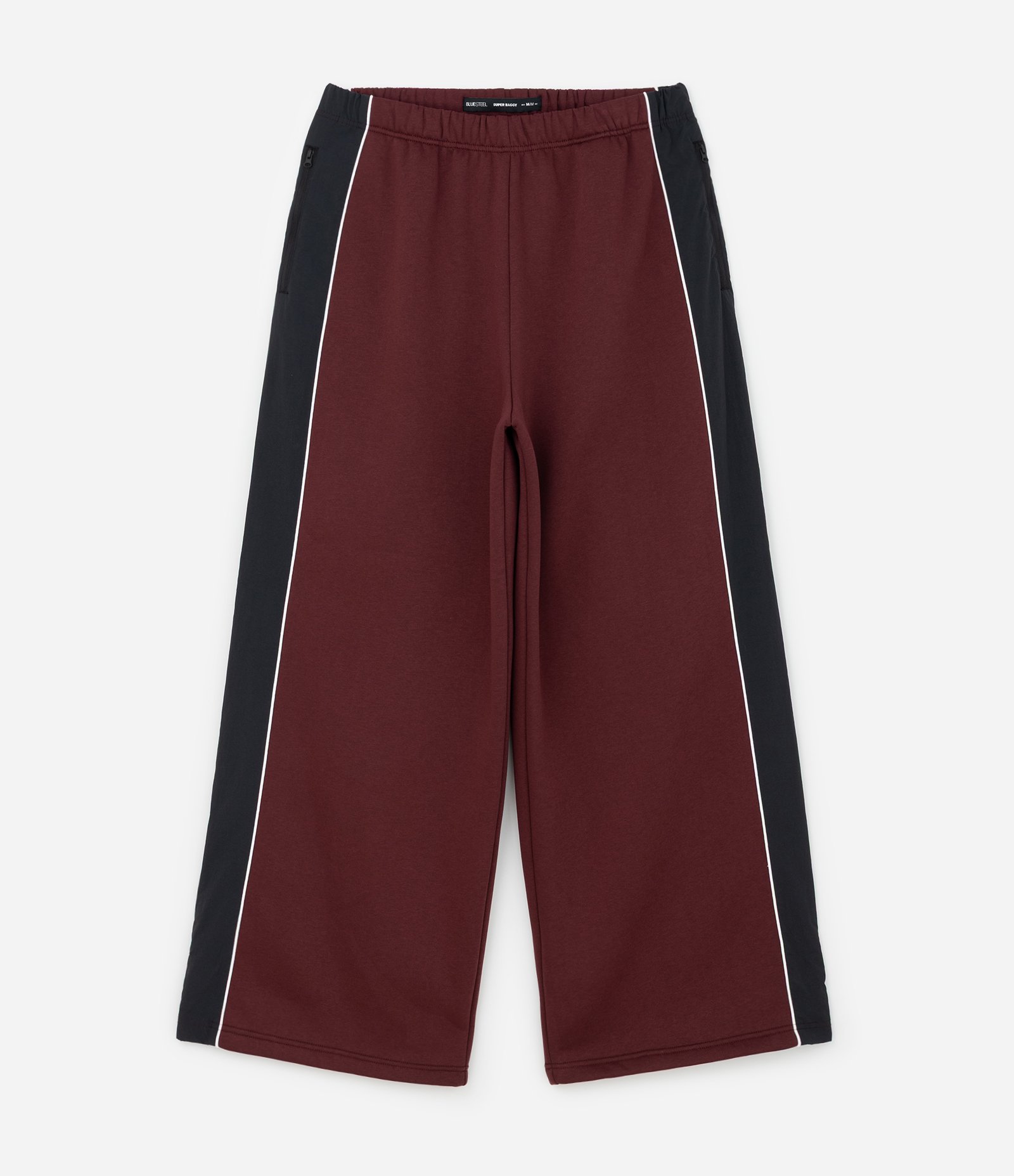 Calça de Moletom com Felpa e Painéis Vermelho 5