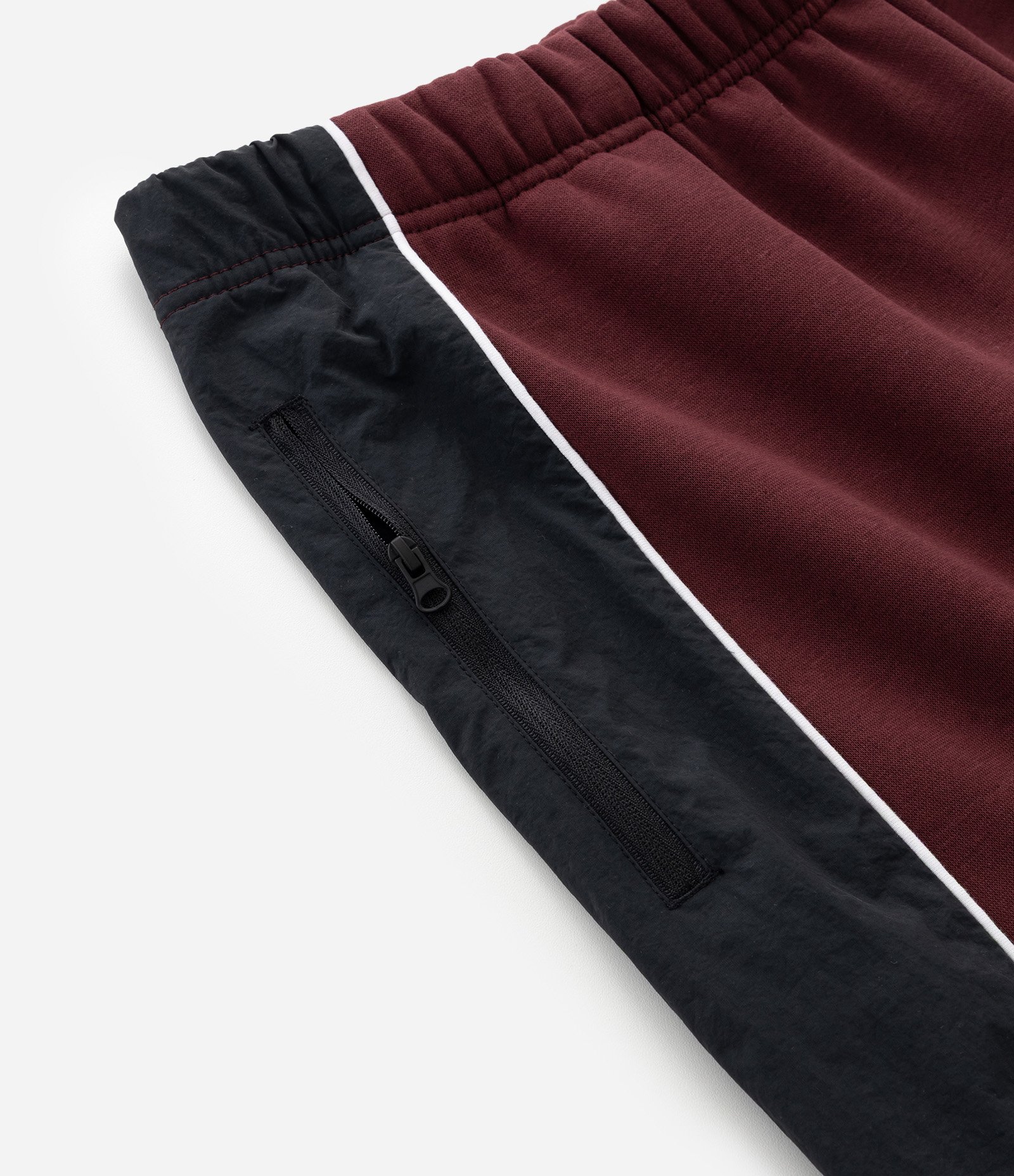 Calça de Moletom com Felpa e Painéis Vermelho 10