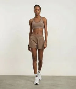 Top Bojo Esportivo em Microfibra com Tiras Elásticas Cruzadas nas Costas