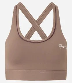 Top Bojo Esportivo em Microfibra com Tiras Elásticas Cruzadas nas Costas