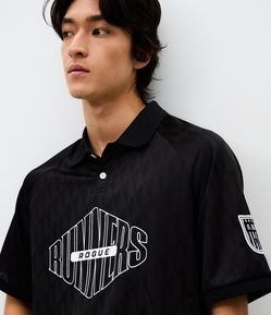 Polo Masculina Manga Curta Boxy Runners
