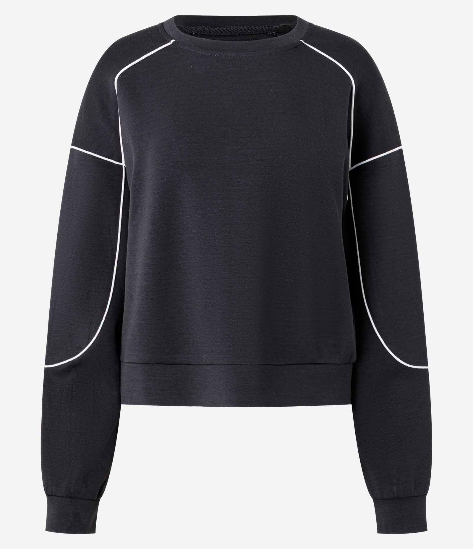 Blusão Esportivo Oversized em Modal com Friso Contrastante Cinza Escuro 6