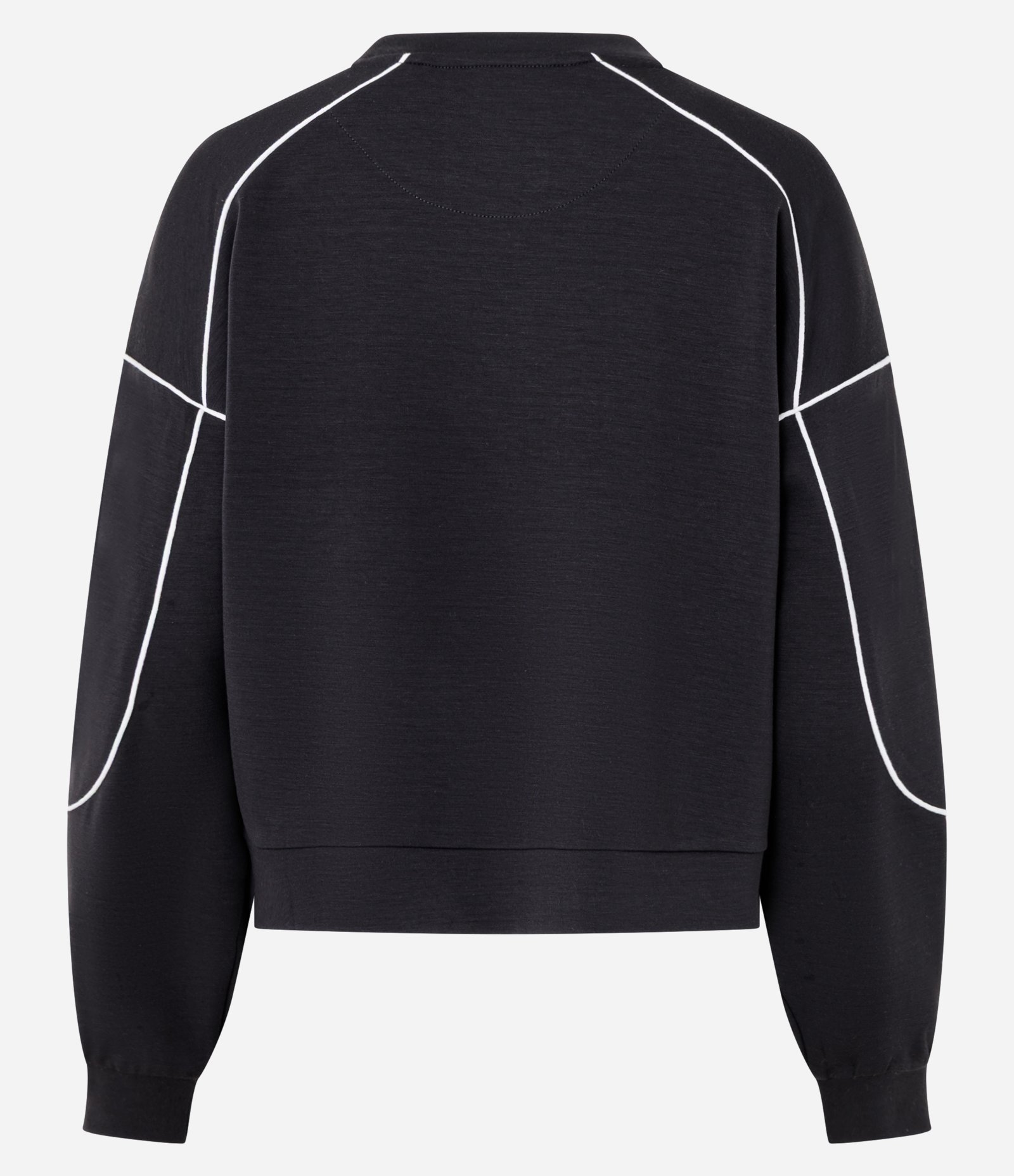 Blusão Esportivo Oversized em Modal com Friso Contrastante Cinza Escuro 7