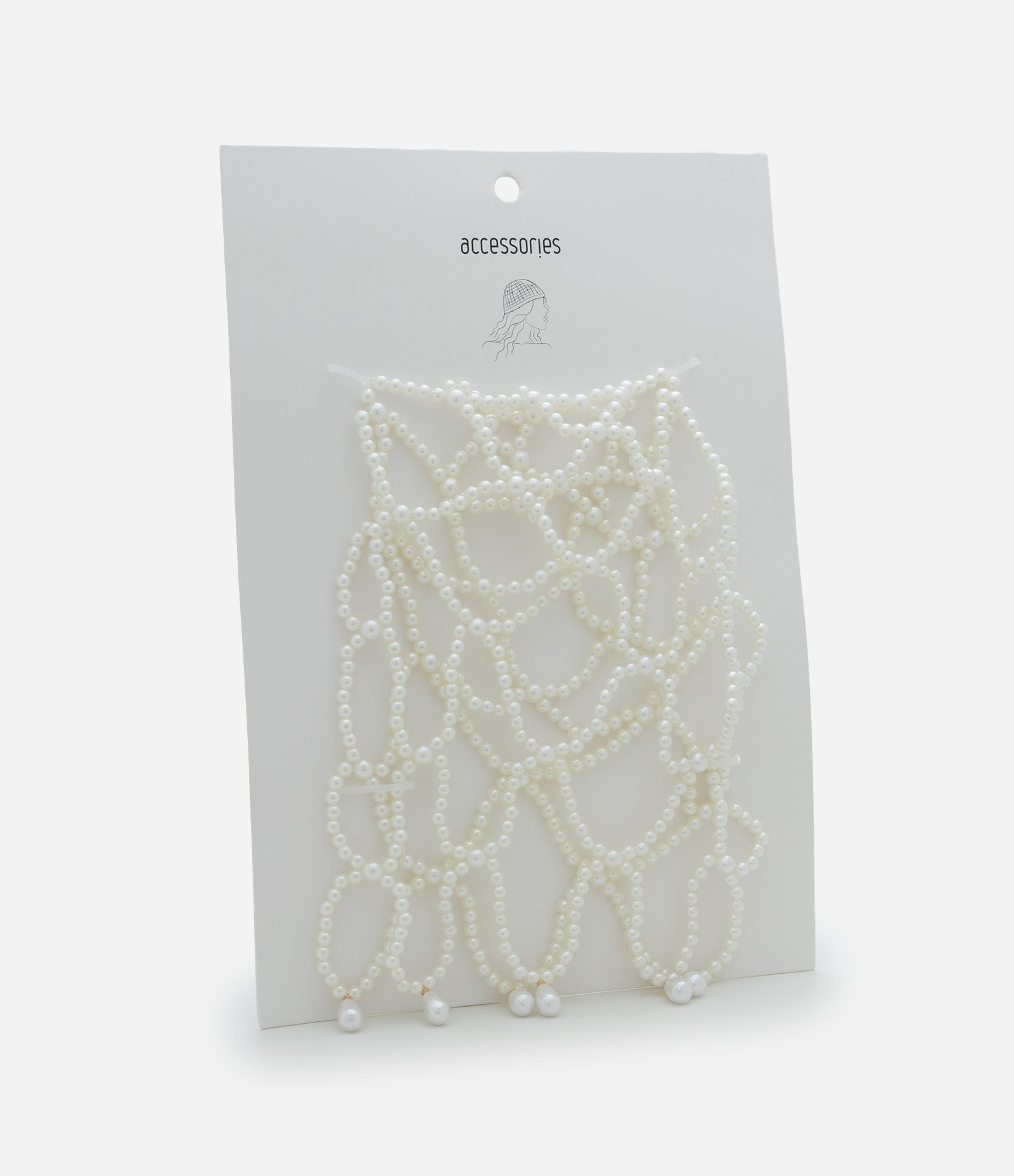 Acessório de Cabeça com Pérolas Branco 4