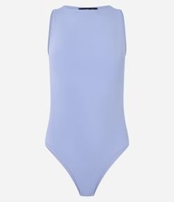 Body Básico em Poliamida com Gola Redonda