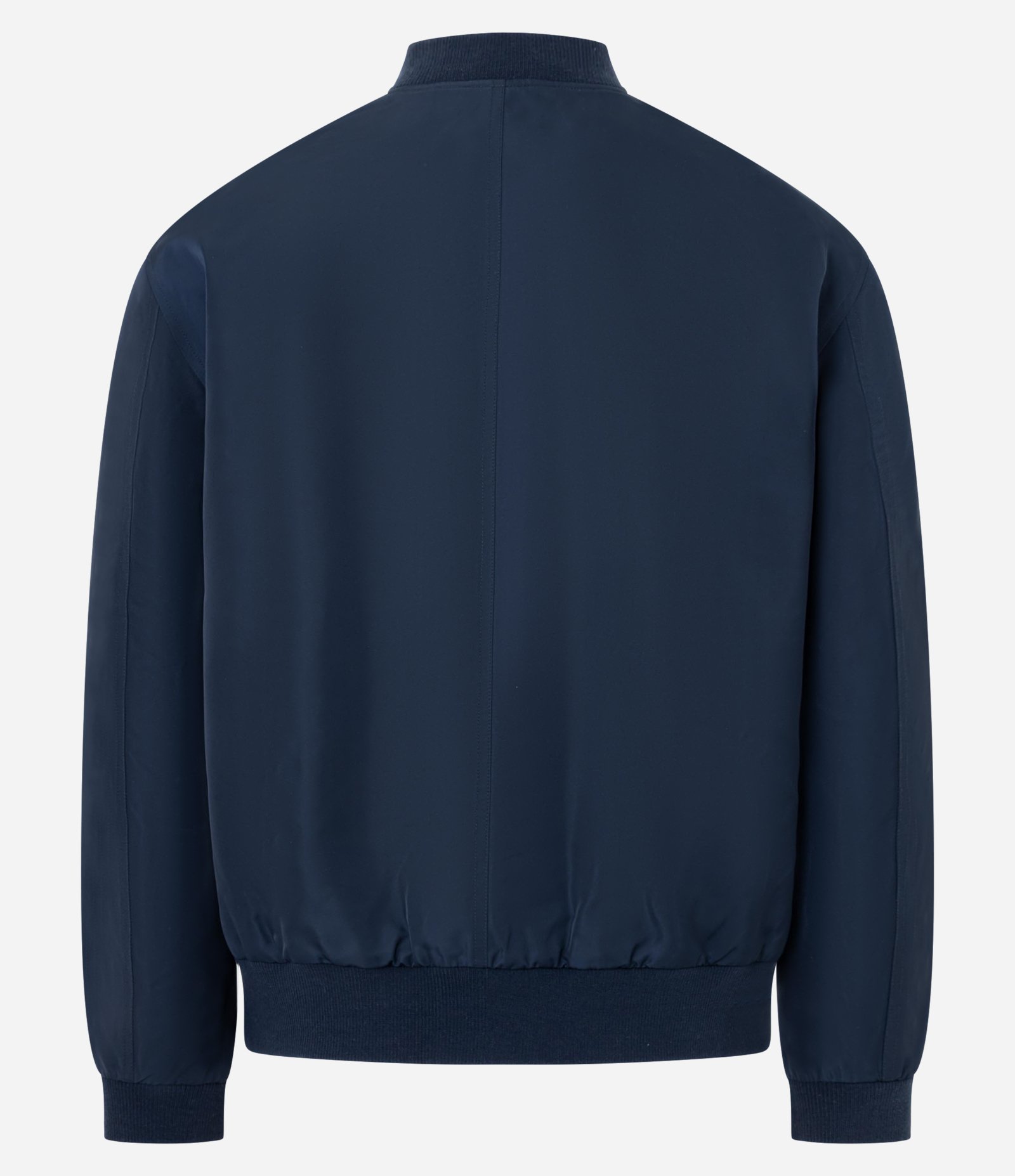 Jaqueta Bomber Aberta com Zíper Azul 2