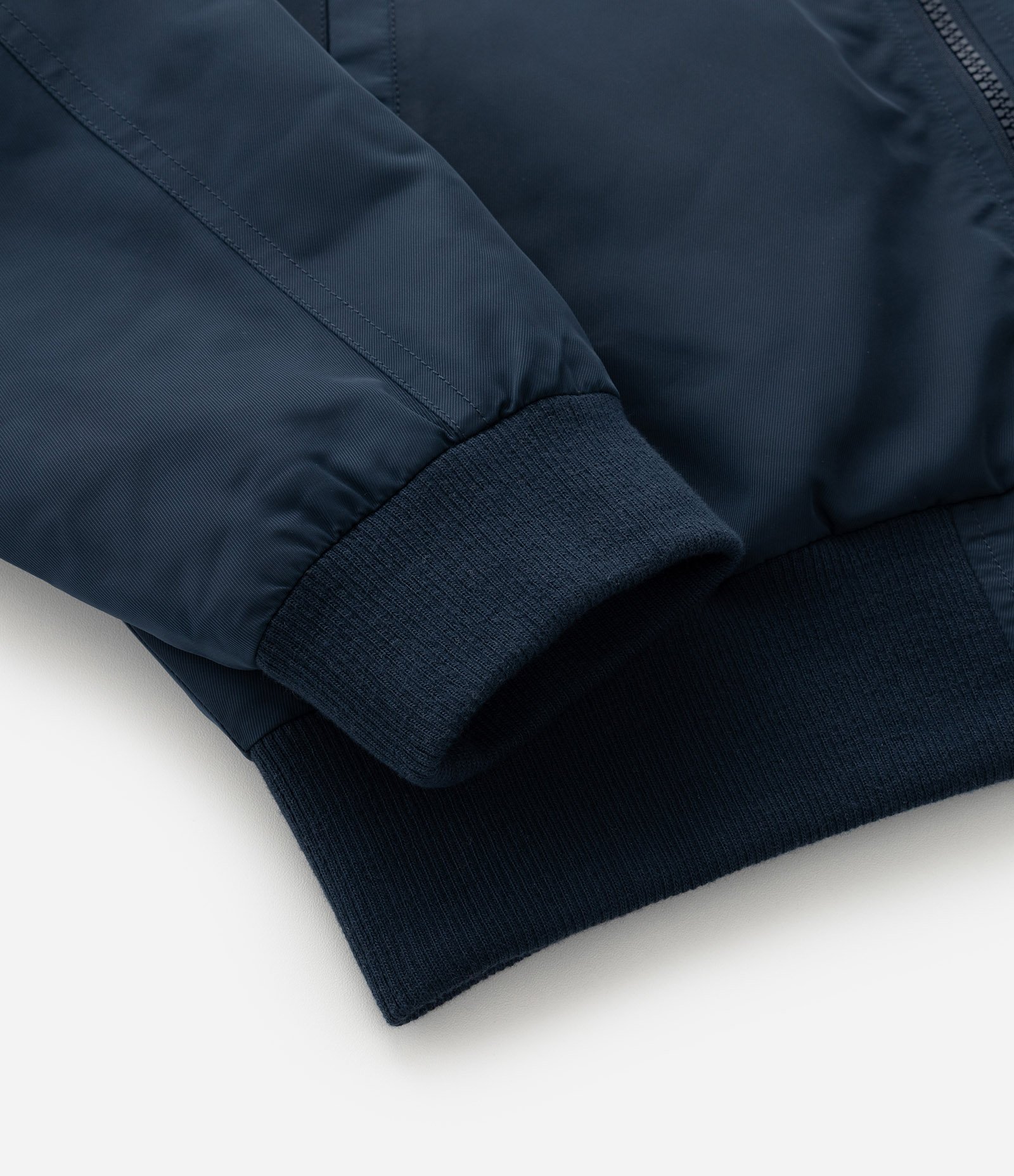 Jaqueta Bomber Aberta com Zíper Azul 4