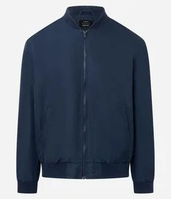 Jaqueta Bomber Aberta com Zíper