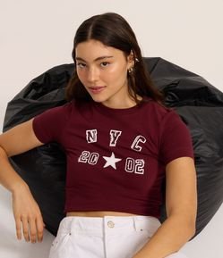 Camiseta New T-shirt em Algodão com Estampa NYC