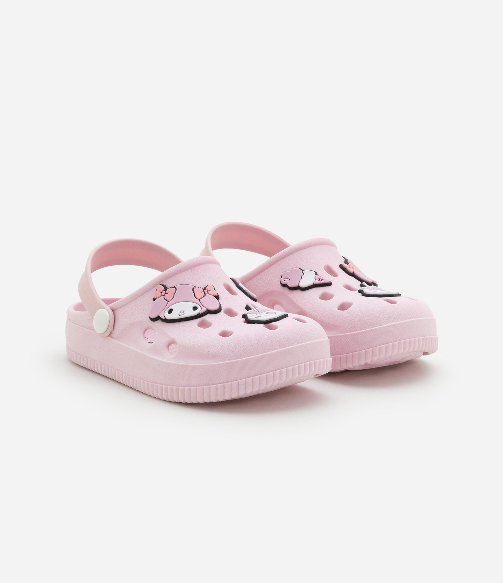 Sandália Infantil Babuche em PVC com Patch My Melody - Tam 28 ao 35 Rosa 1