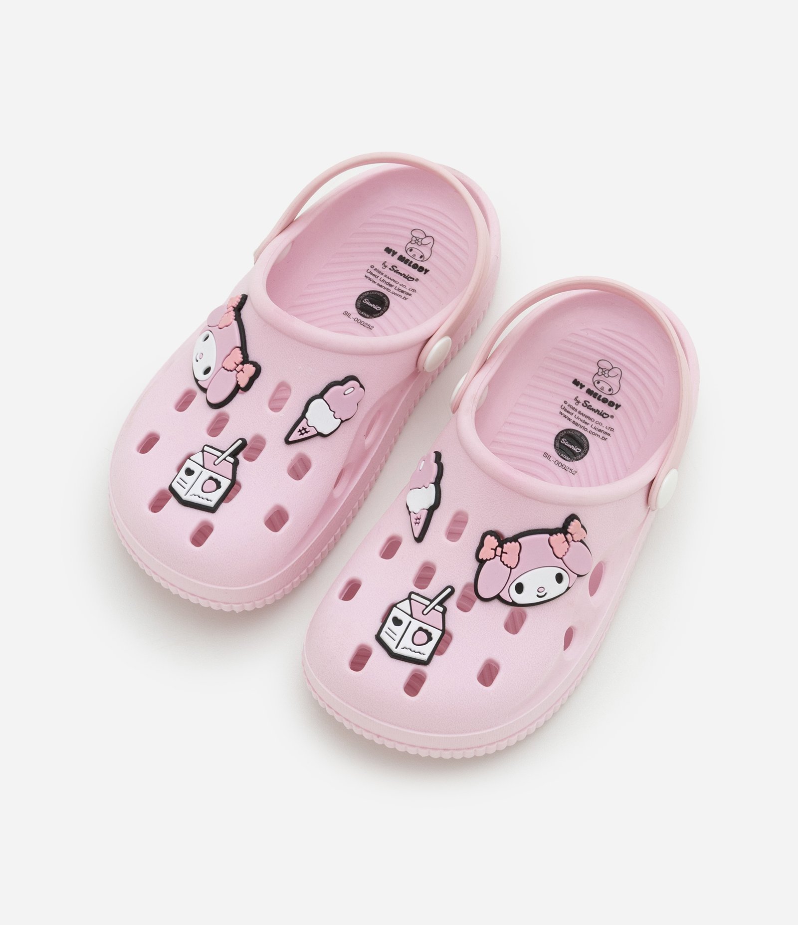 Sandália Infantil Babuche em PVC com Patch My Melody - Tam 28 ao 35 Rosa 5