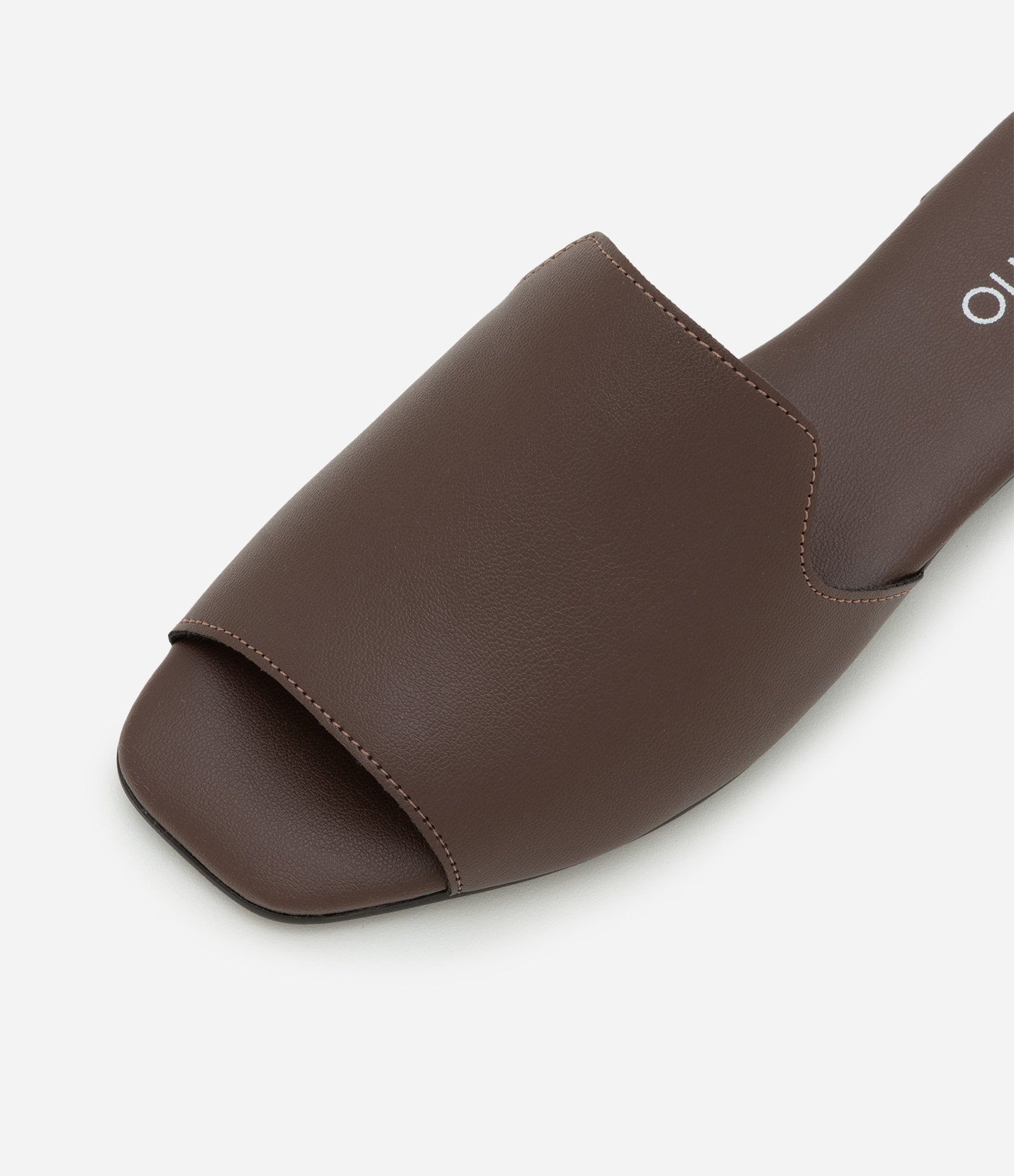 Sandália Rasteira Tira Única Larga Beira Rio Marrom 3