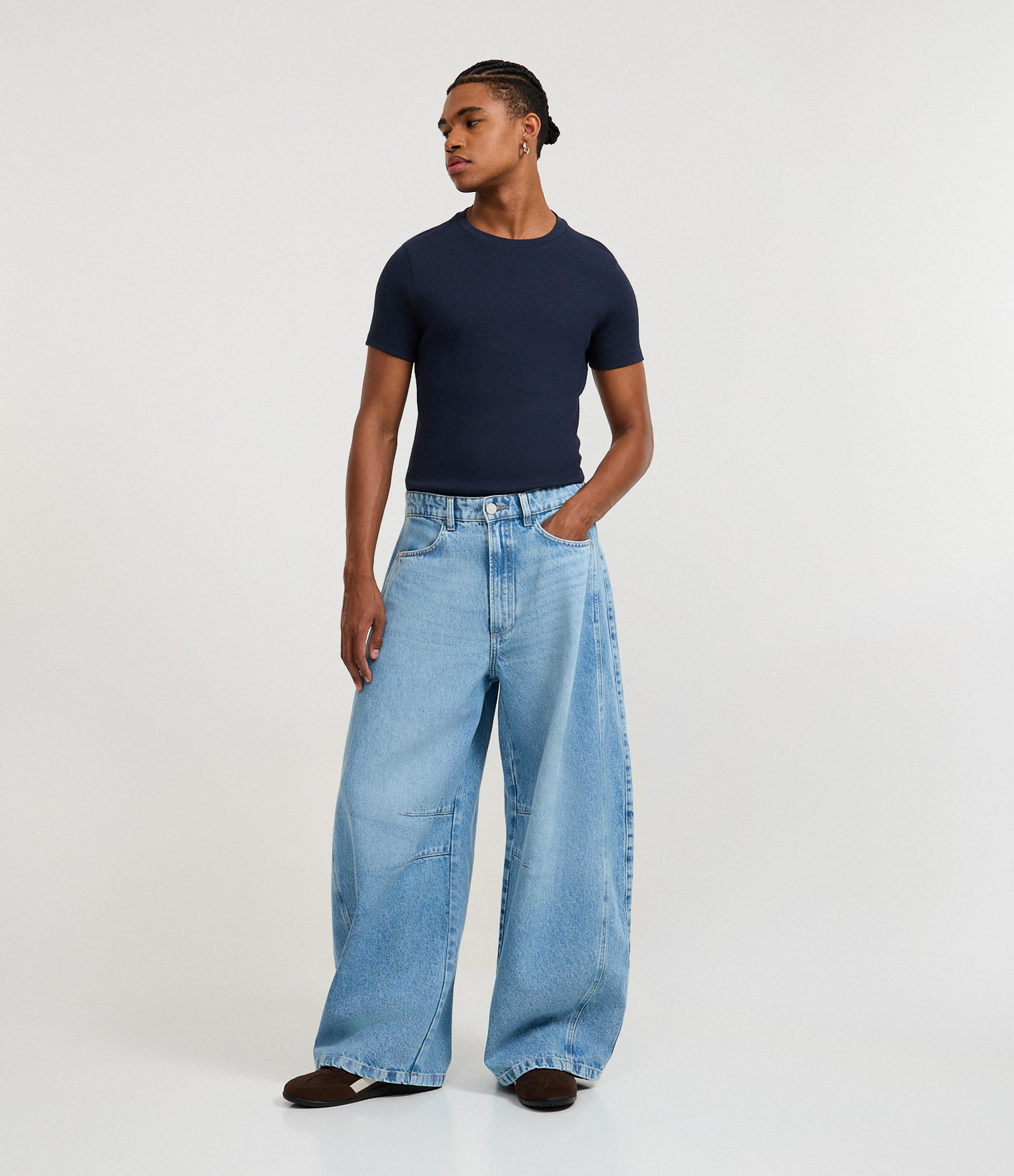 Camiseta Muscle em Ribana Texturizada Azul 2